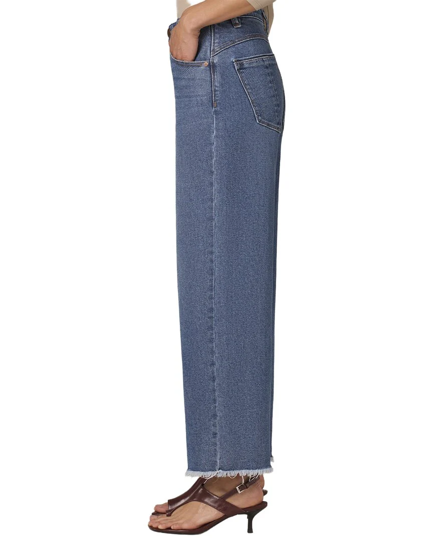 Wit & Wisdom Mid Blue Wyatt Skyrise Round Up Wide Leg Boyfriend Jean - Image 3