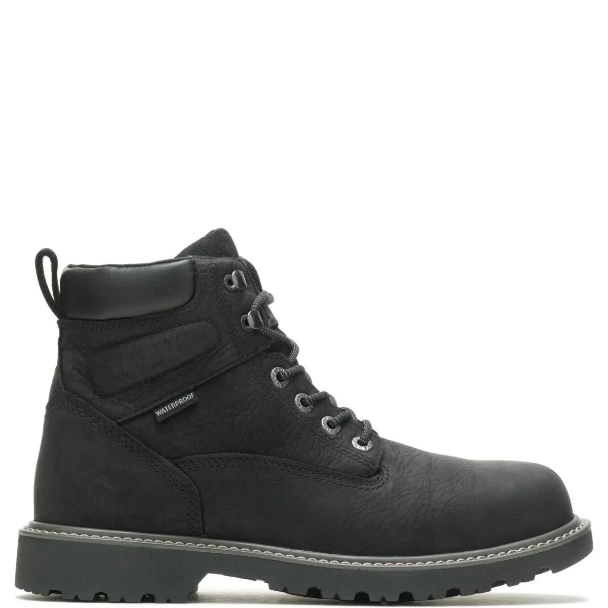 Wolverine Floorhand W10691 Men's Black Leather 6" Waterproof Work Boots ZAP2350
