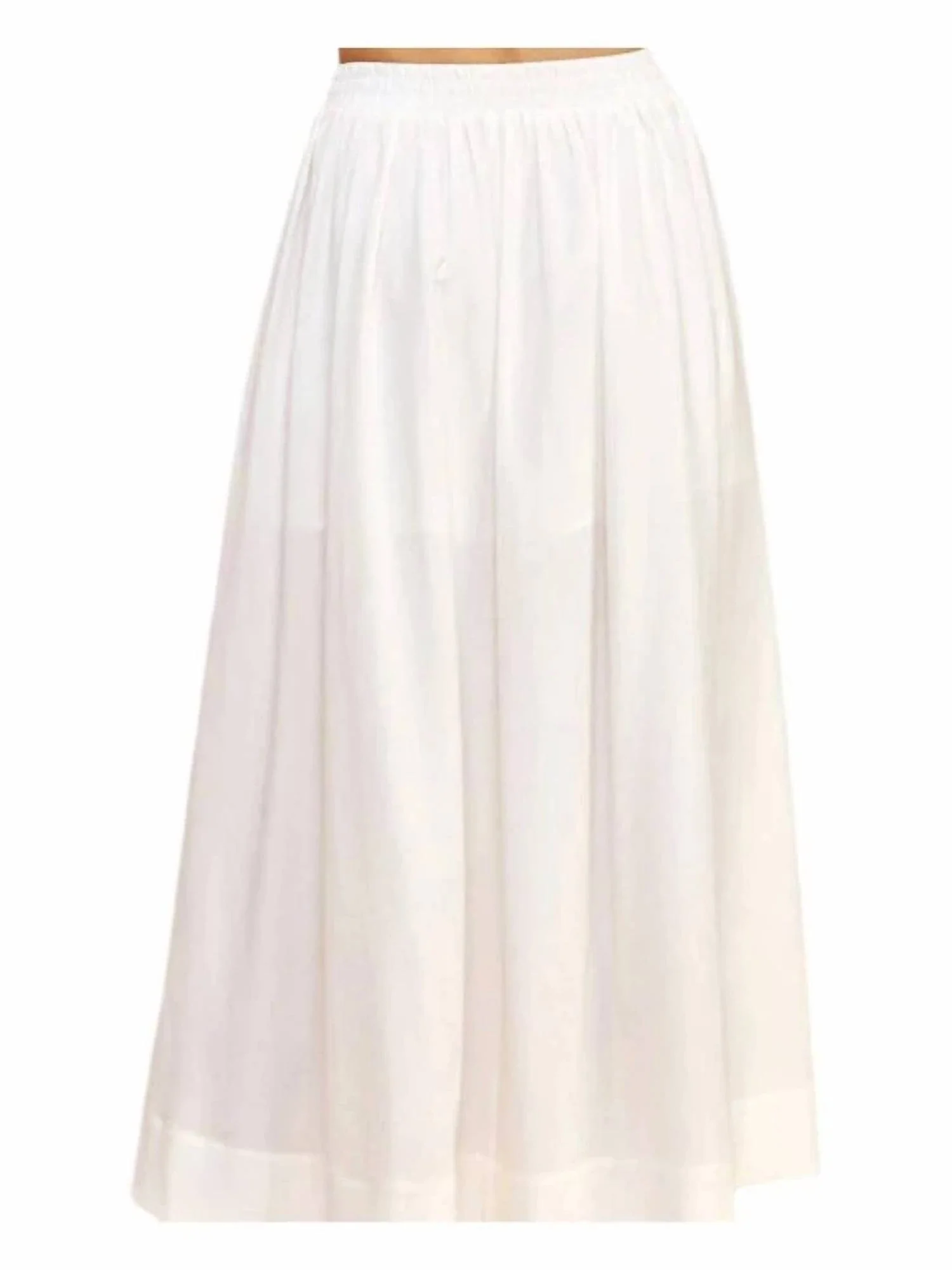 Women’S Pintuck A-Line Maxi Skirt In Off White