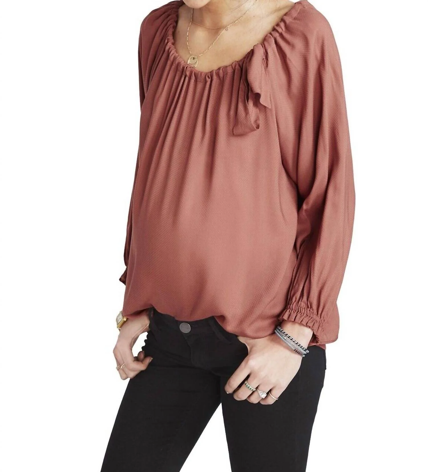 Women’S The Laetitia Blouse In Pink - Image 2