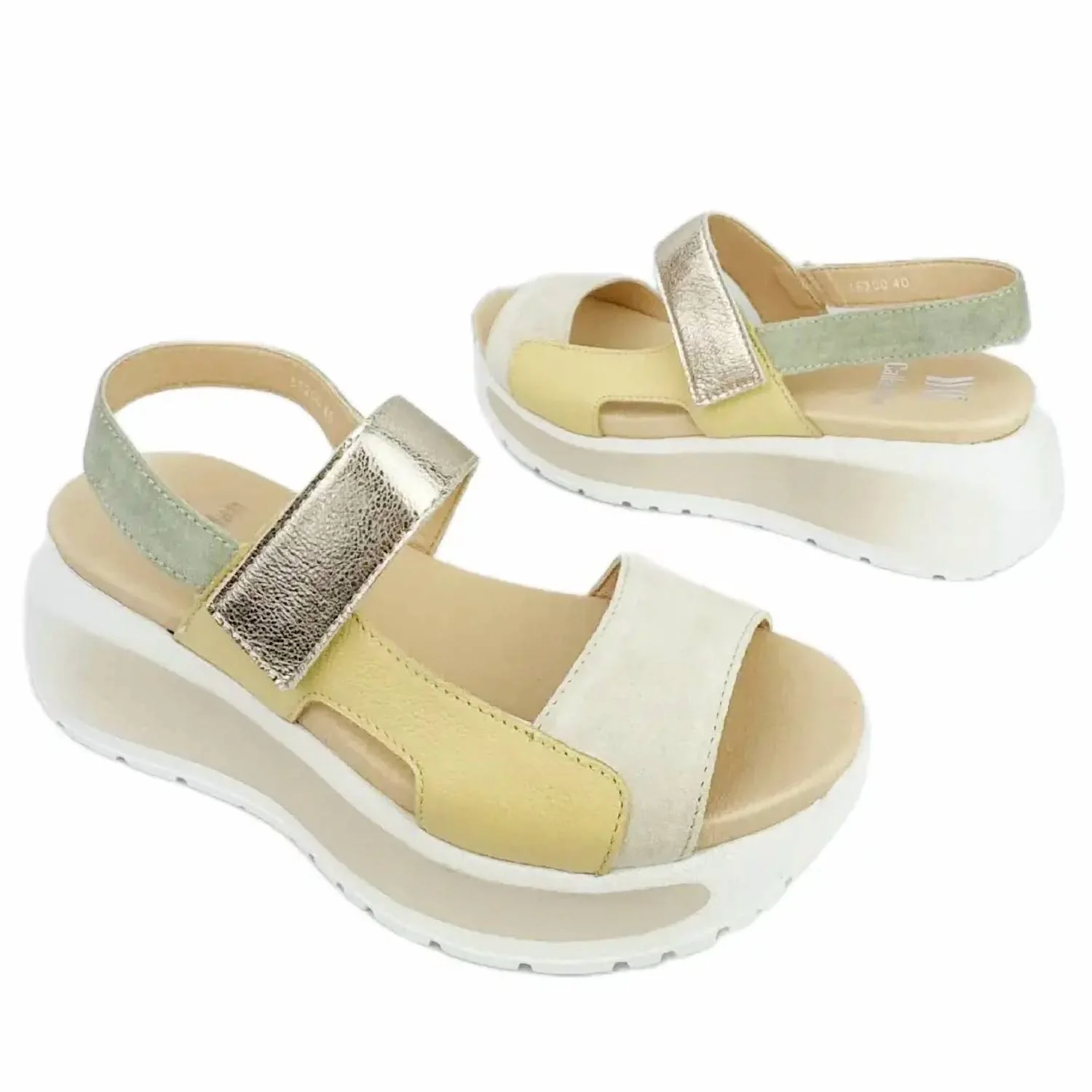 Women's 35200 Sandal In Pesca Marfil/crema - Image 3