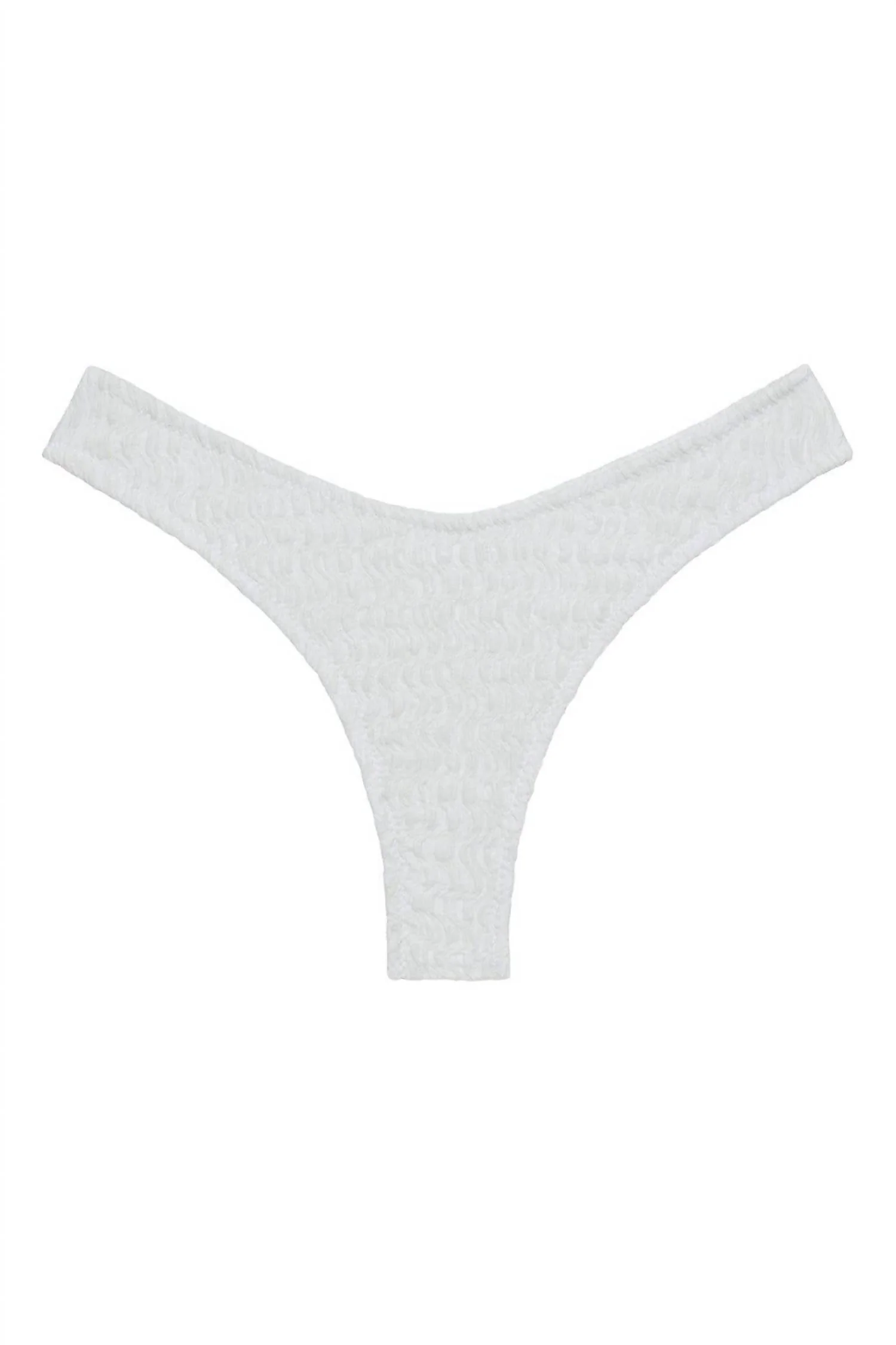 Women's Added Coverage Lulu Zig-Zag Stitch Bikini Bottom In Seychelles