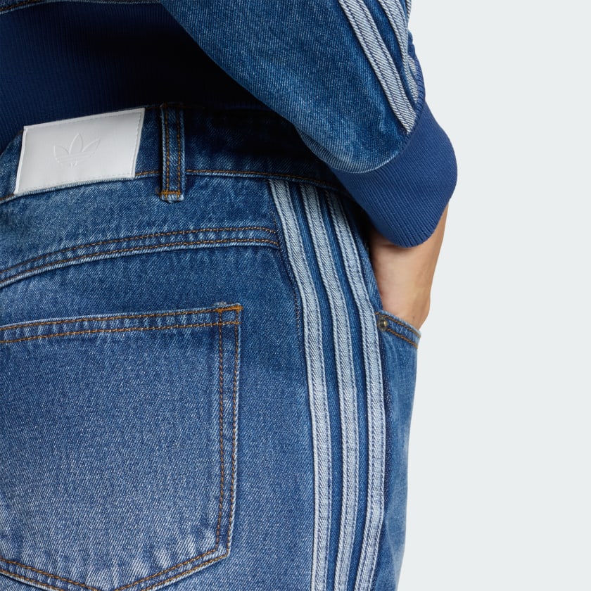 Women's adidas 3-STRIPES PENCIL SKIRT DENIM - Image 5