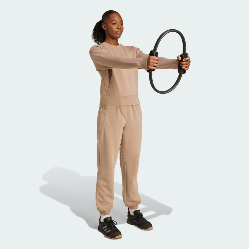 Women's adidas Designed-for-Training Warm-Up Crewneck Sweatshirt - Image 3