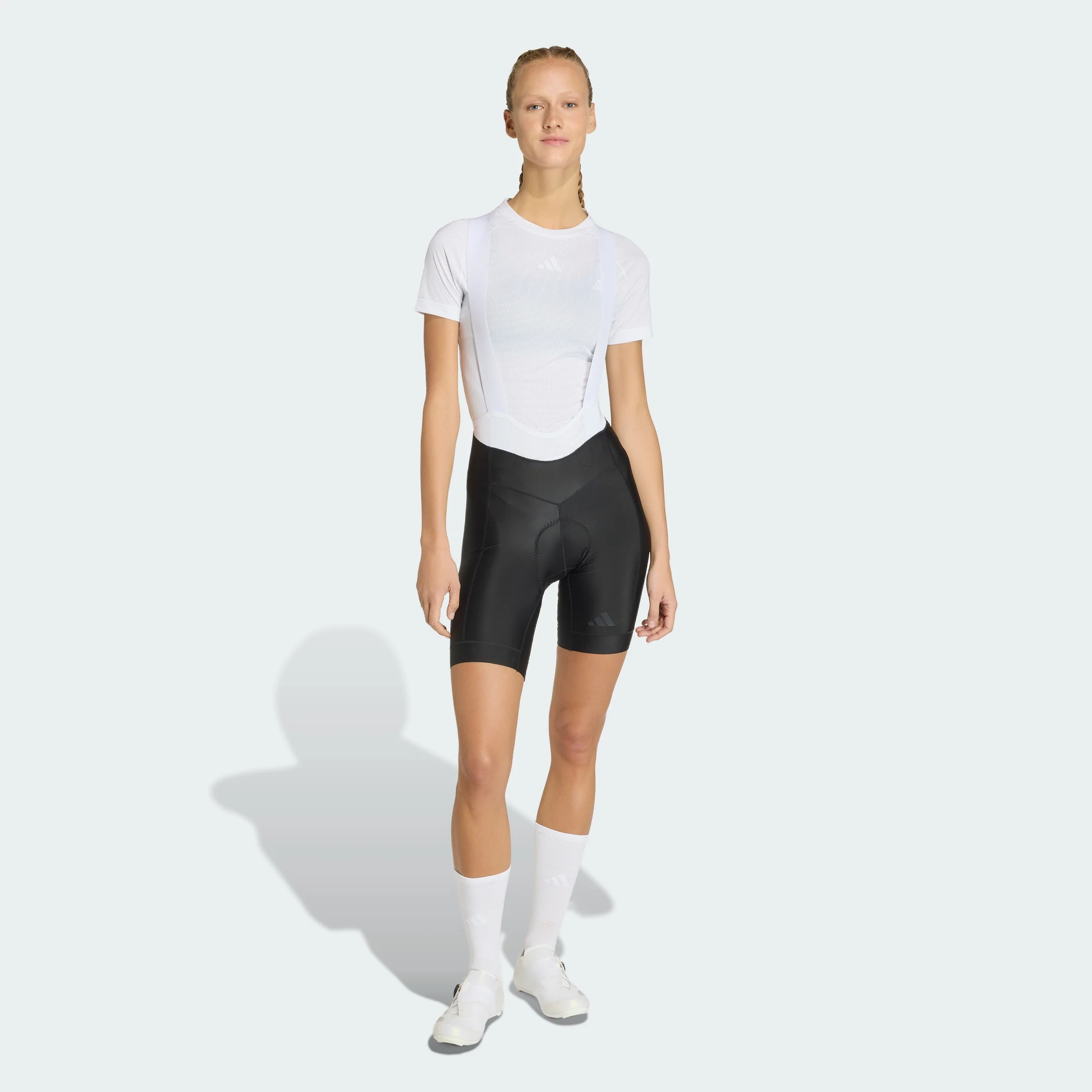 Women's adidas ESSENTIALS PADDED CYCLING BIB SHORTS