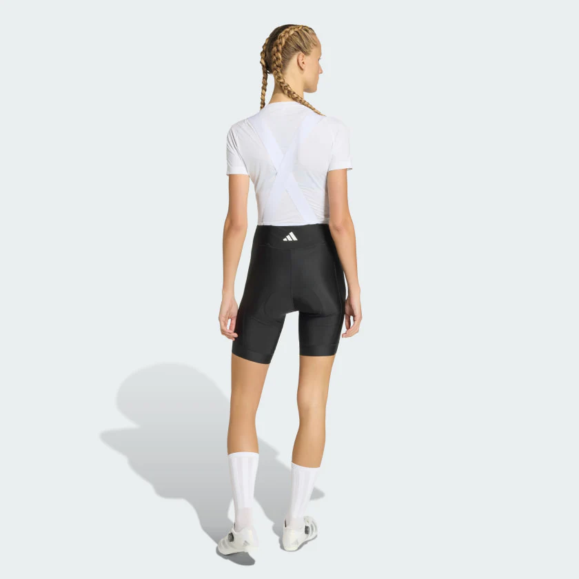 Women's adidas ESSENTIALS PADDED CYCLING BIB SHORTS - Image 2