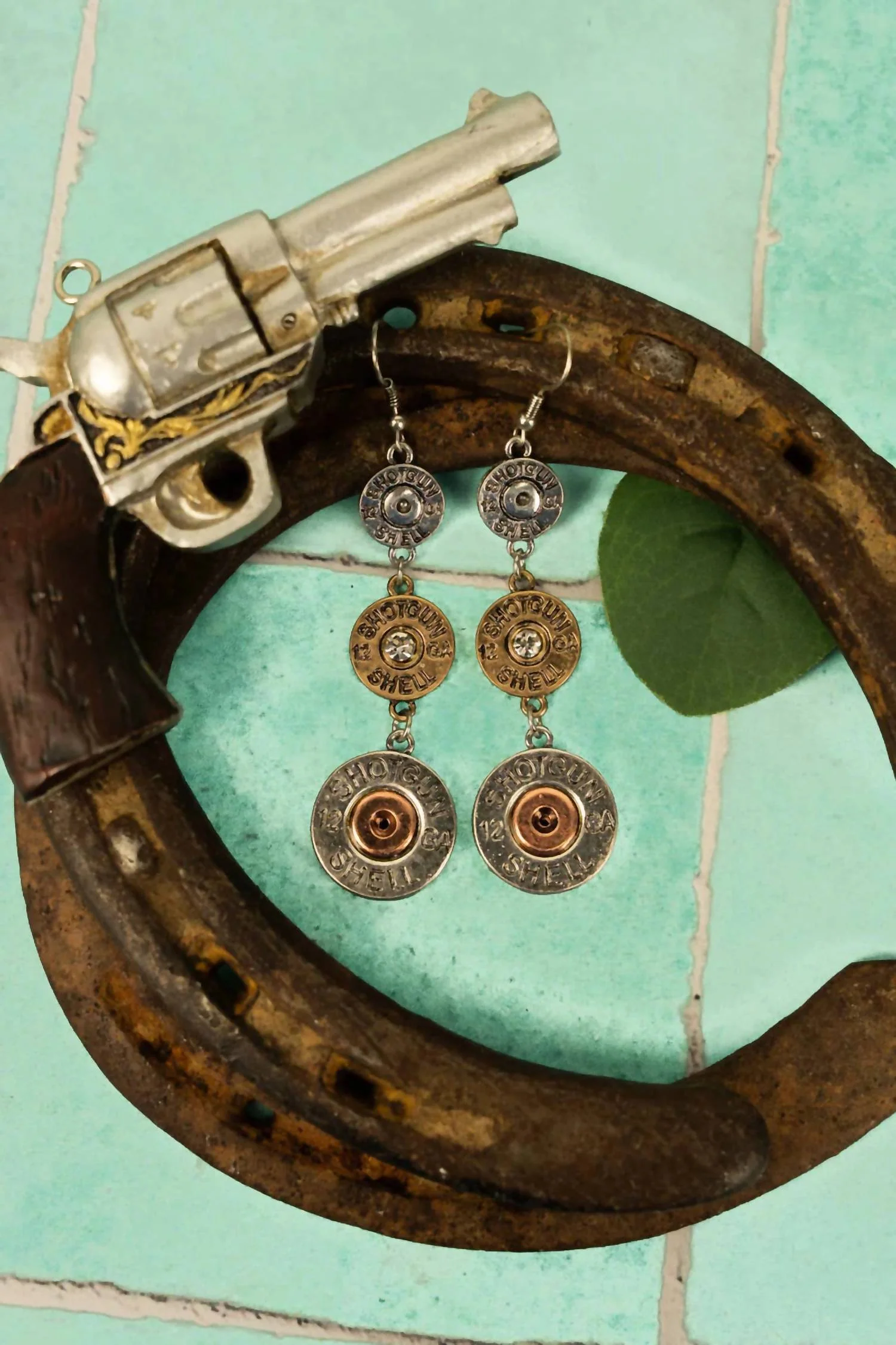 Women's All Fired Up 12 Gauge Earrings In Patina - Image 2
