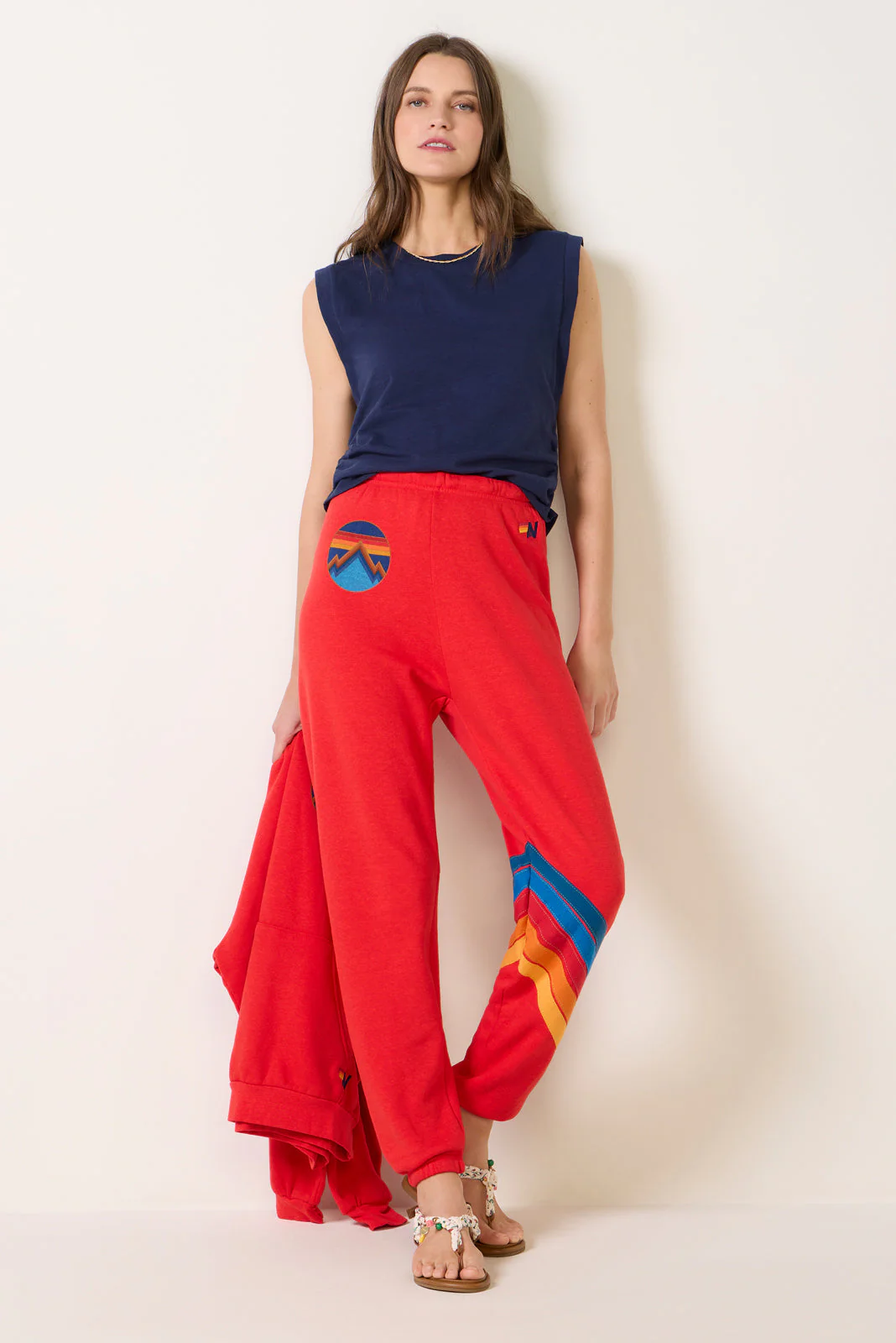Women's All Season Circle Chevron SweatPants - Image 2