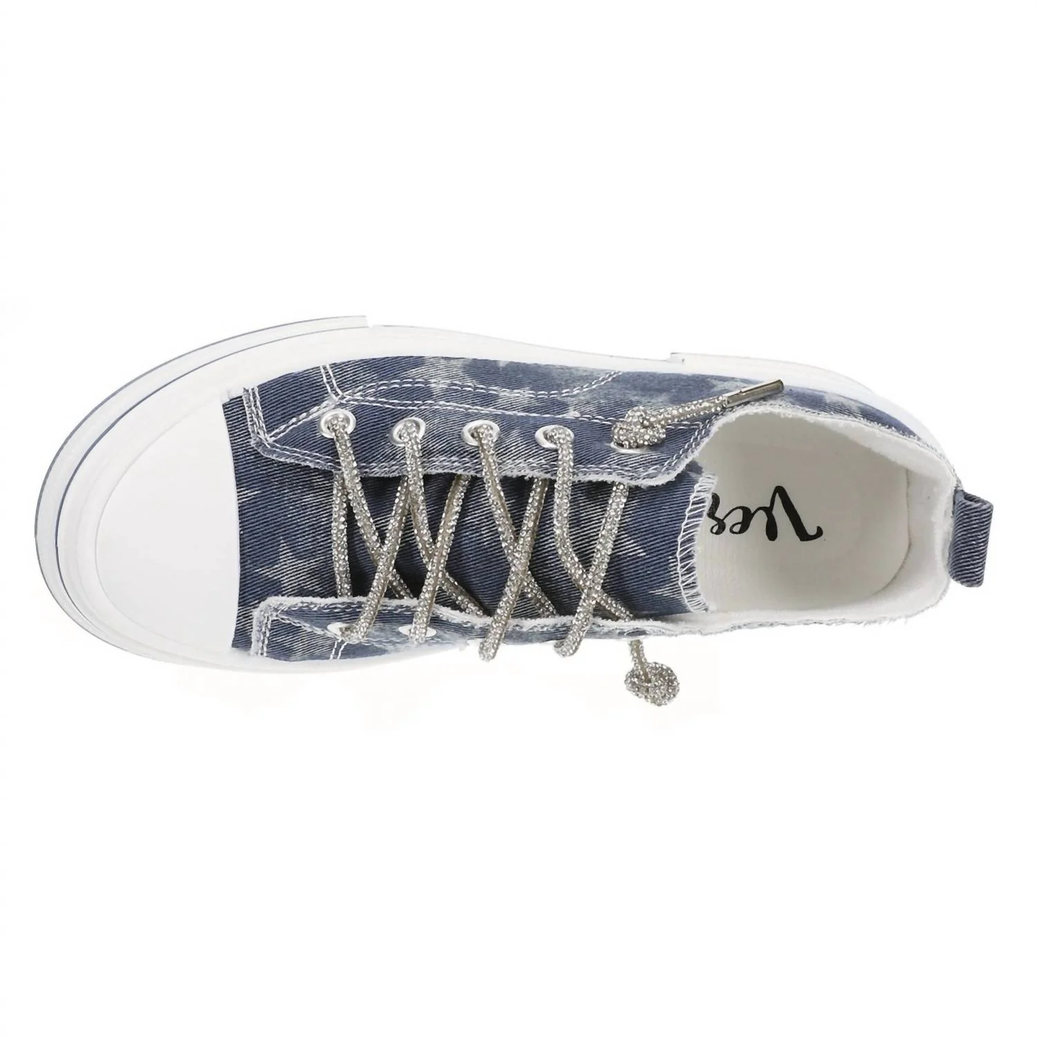 Women's Aman Prints 2 Sneakers In Navy - Image 2