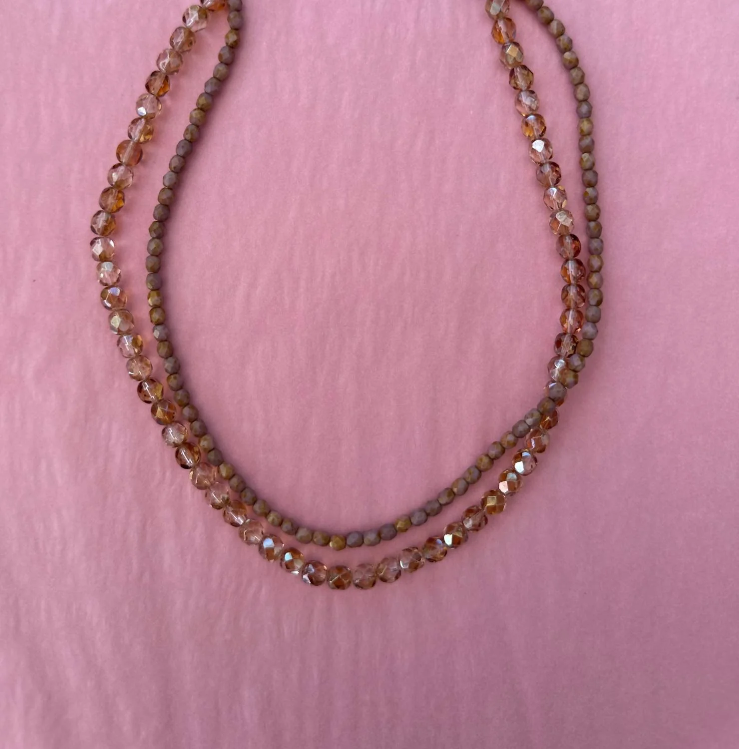 Women's Amber Layered Necklace In Amber/bronze - Image 2