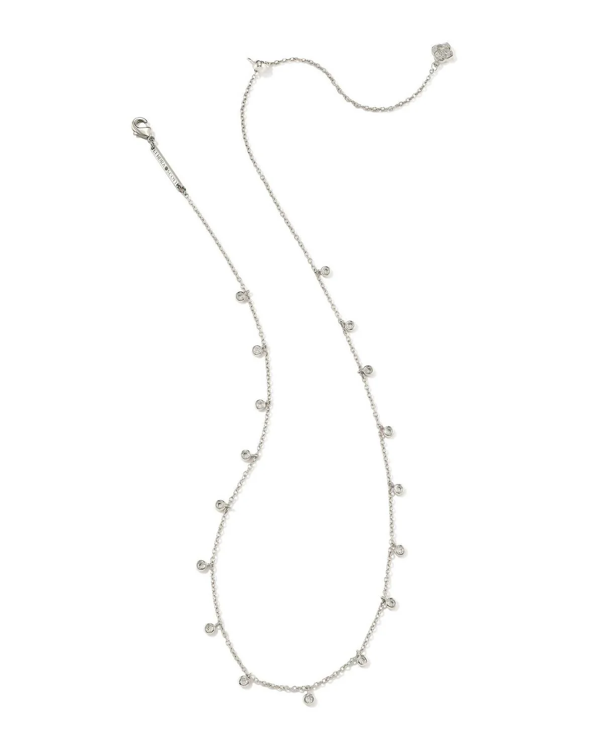 Women's Amelia Chain Necklace In Rhodium
