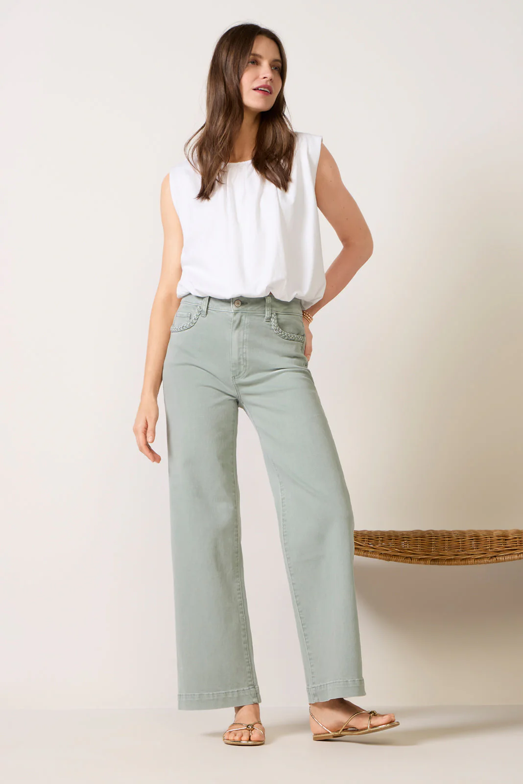 Women's Anessa 31 w Braided Pockets Jeans - Image 6