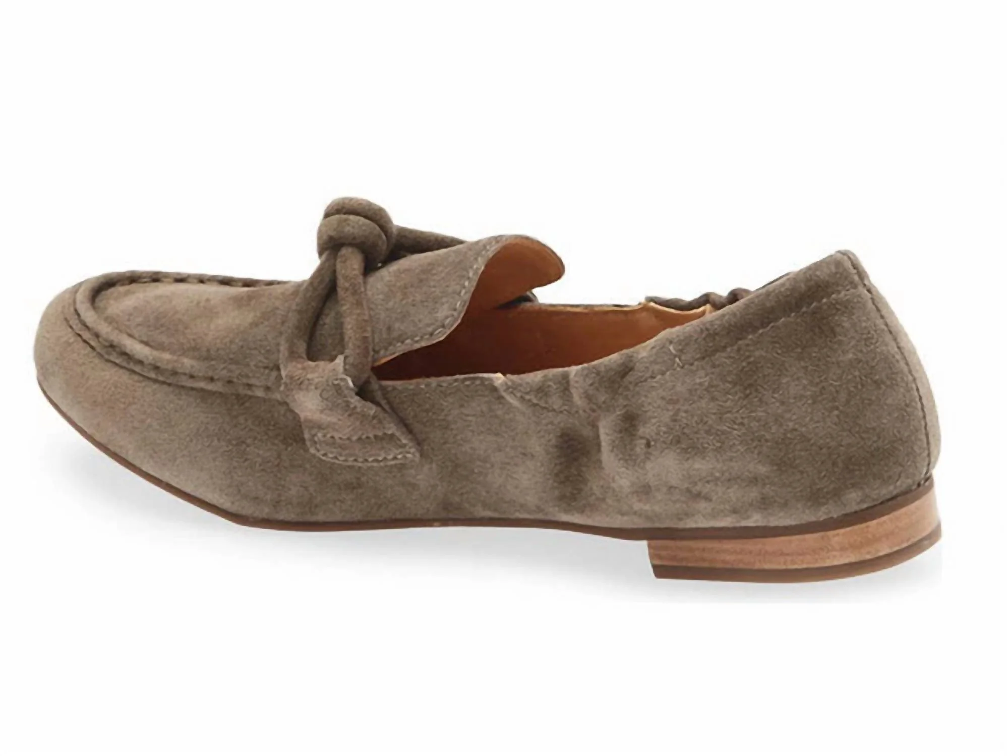 Women's Anya Suede Loafers In Taupe - Image 2