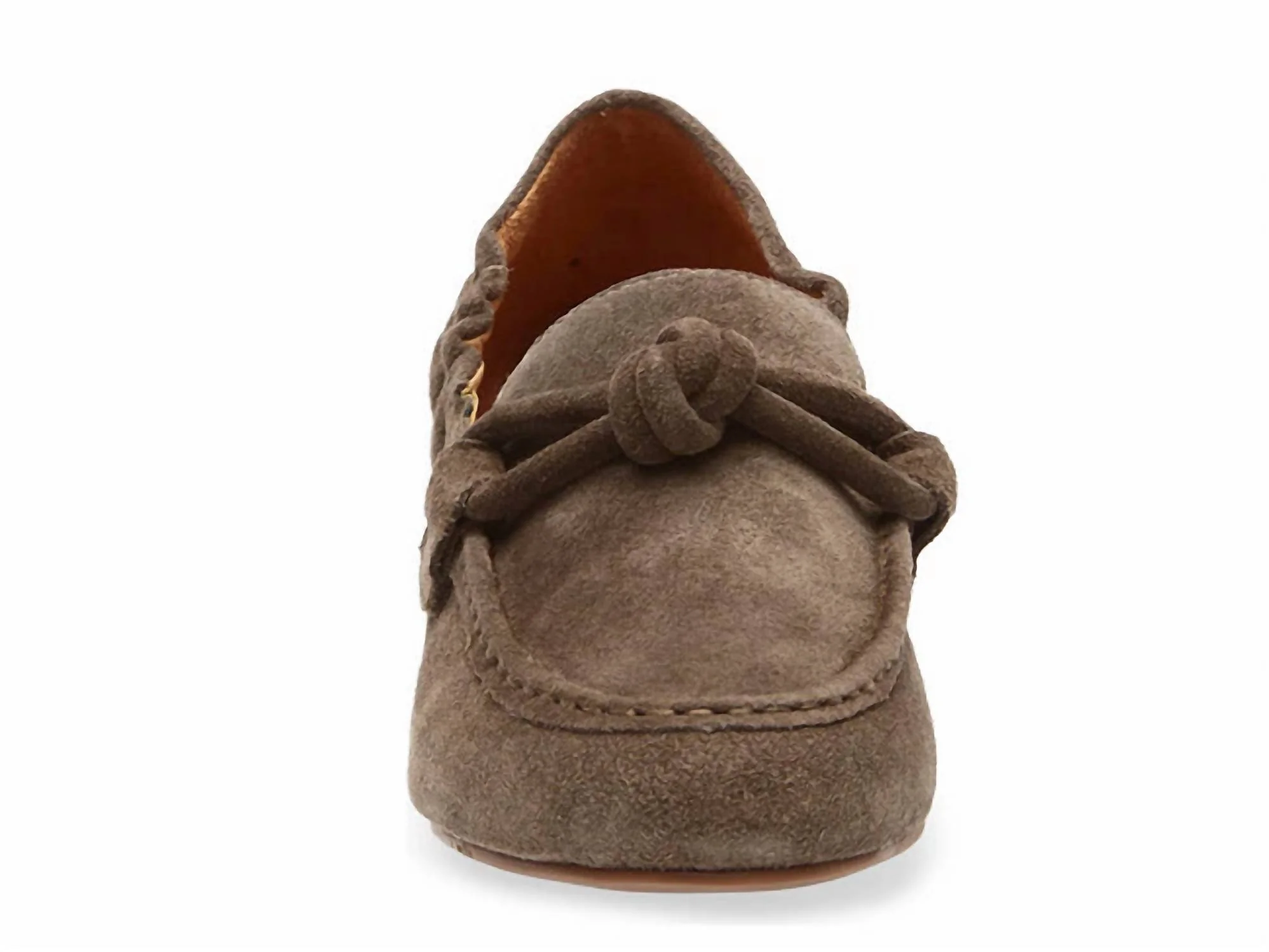 Women's Anya Suede Loafers In Taupe - Image 3