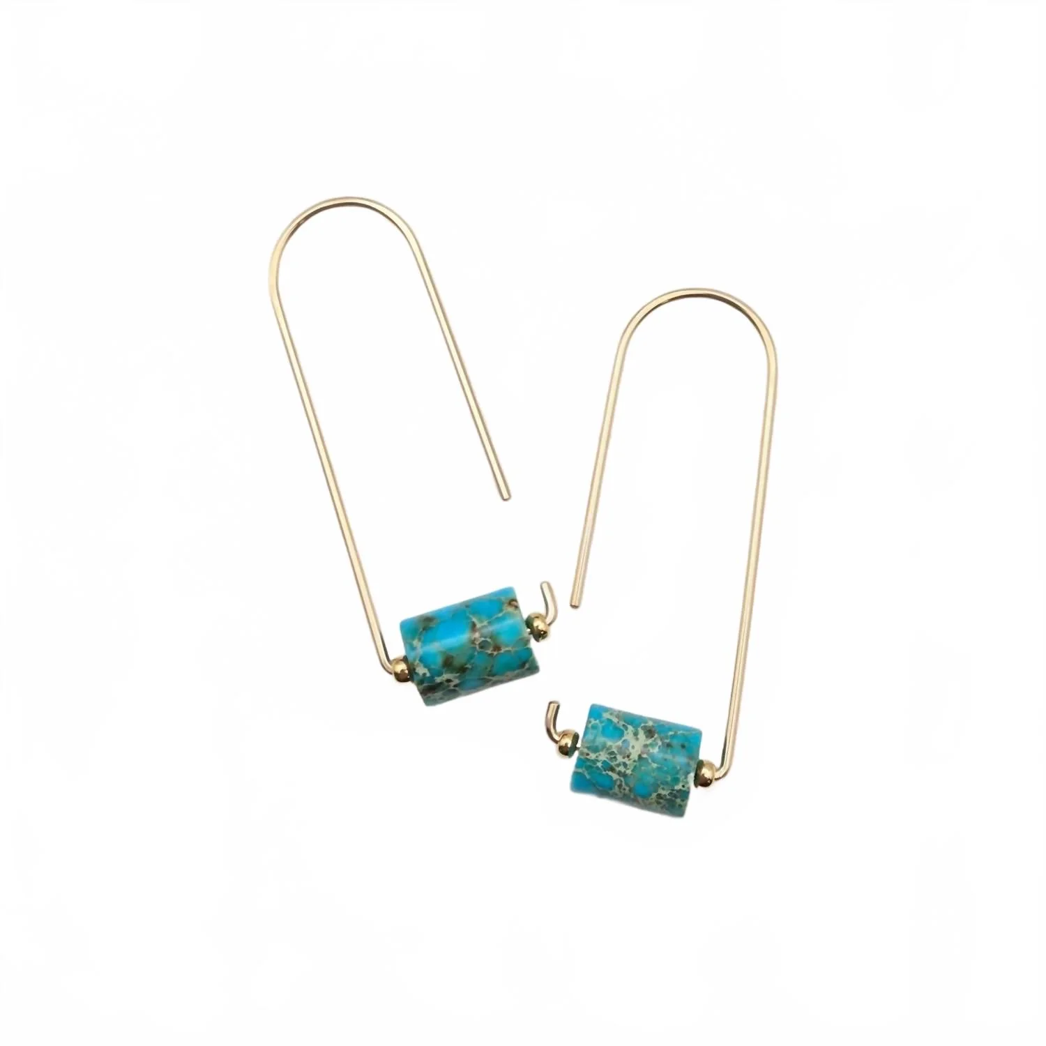 Women's Arc Threaders Earrings In Jasper - Image 3