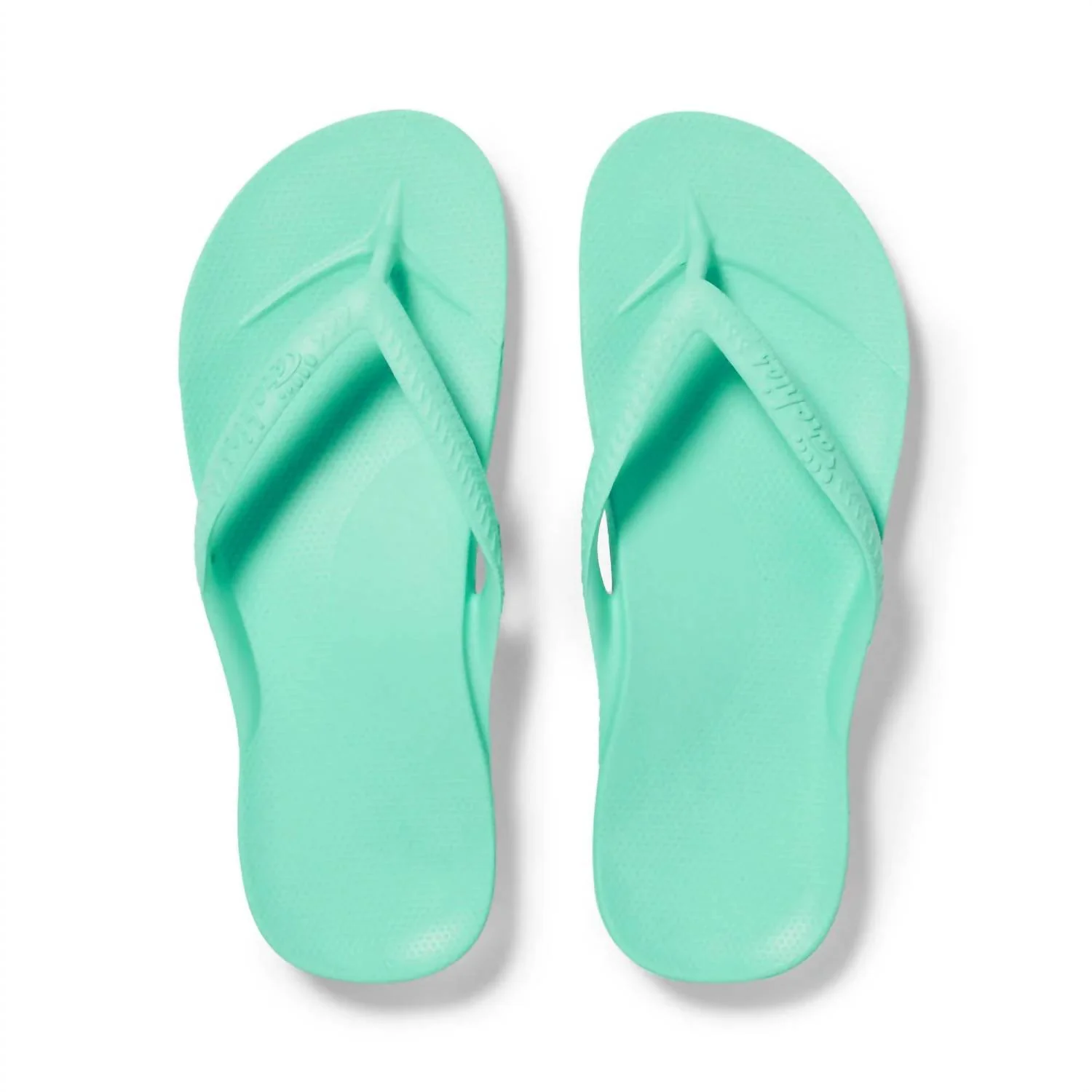 Women's Arch Support Flip Flops In Mint - Image 4