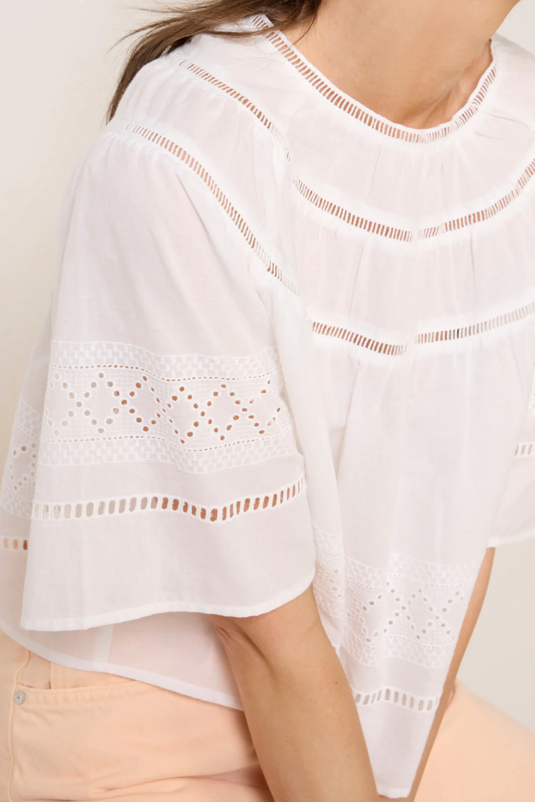 Women's Arie Cutwork Blouse - Image 3