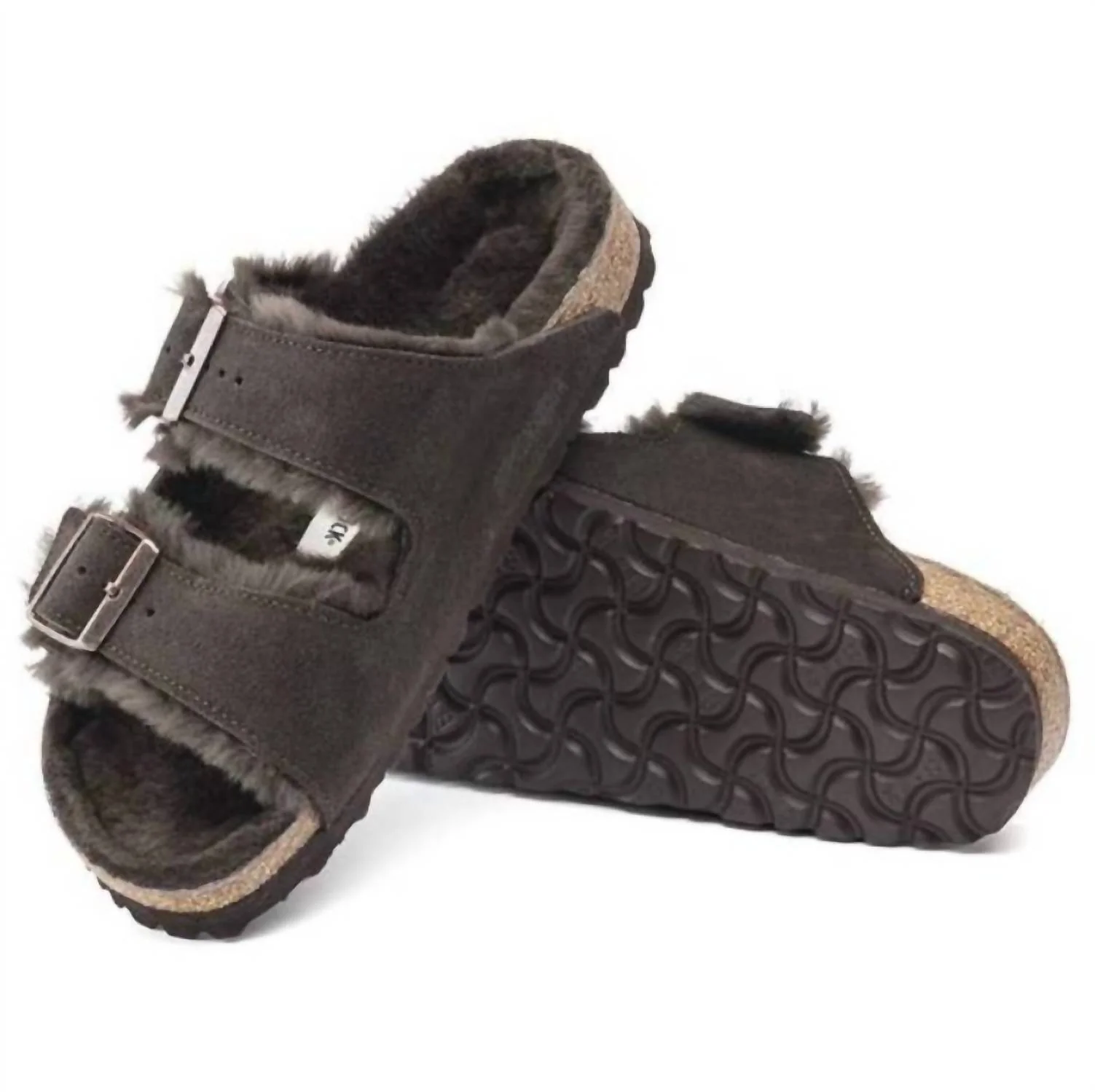 Women's Arizona Shearling Sandals In Mocha - Image 4