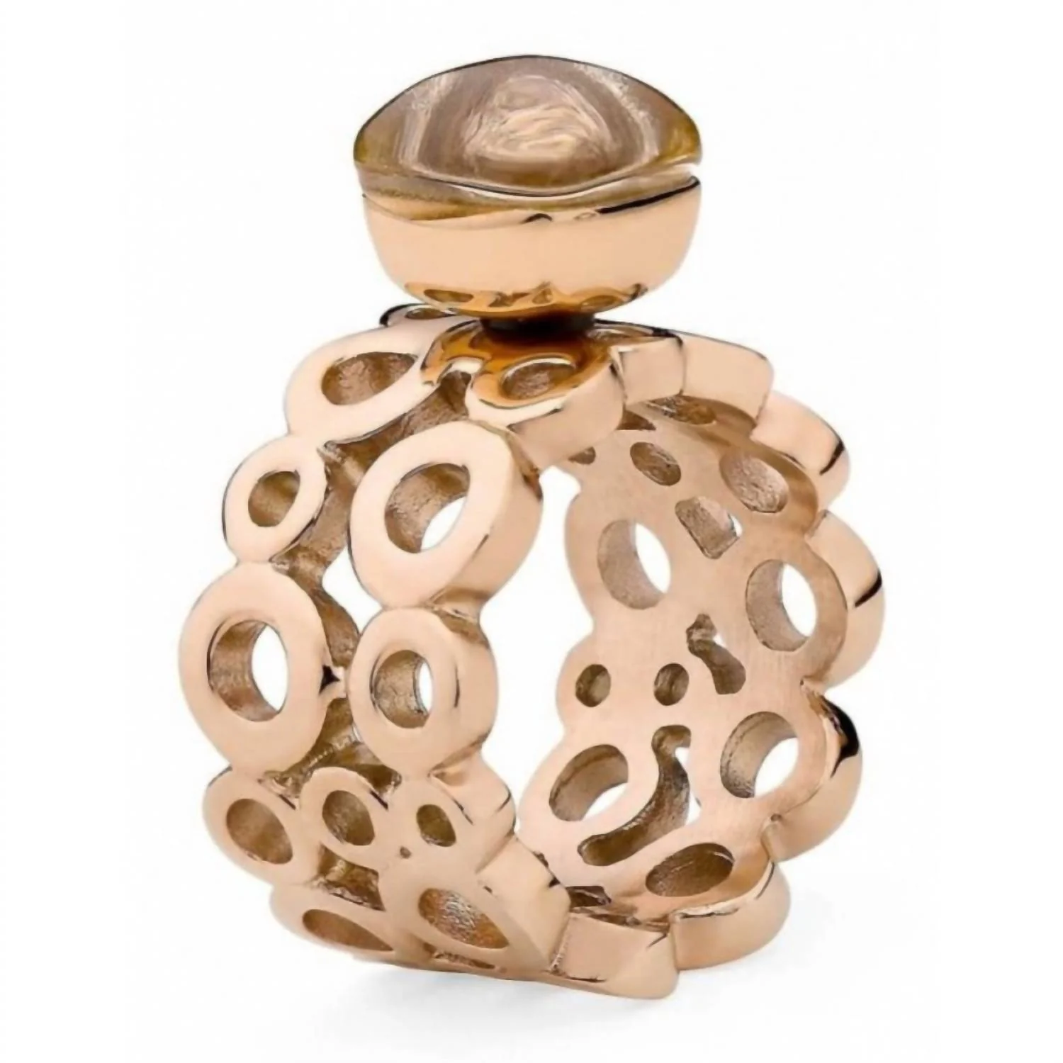 Women's Basic Ancona Ring In Rosegold - Image 2
