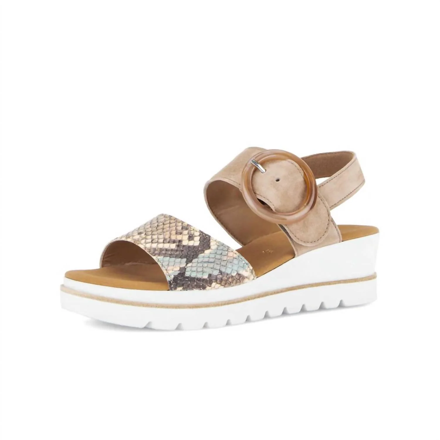 Women's Beatrix Platform Sandal In Python/sand - Image 2