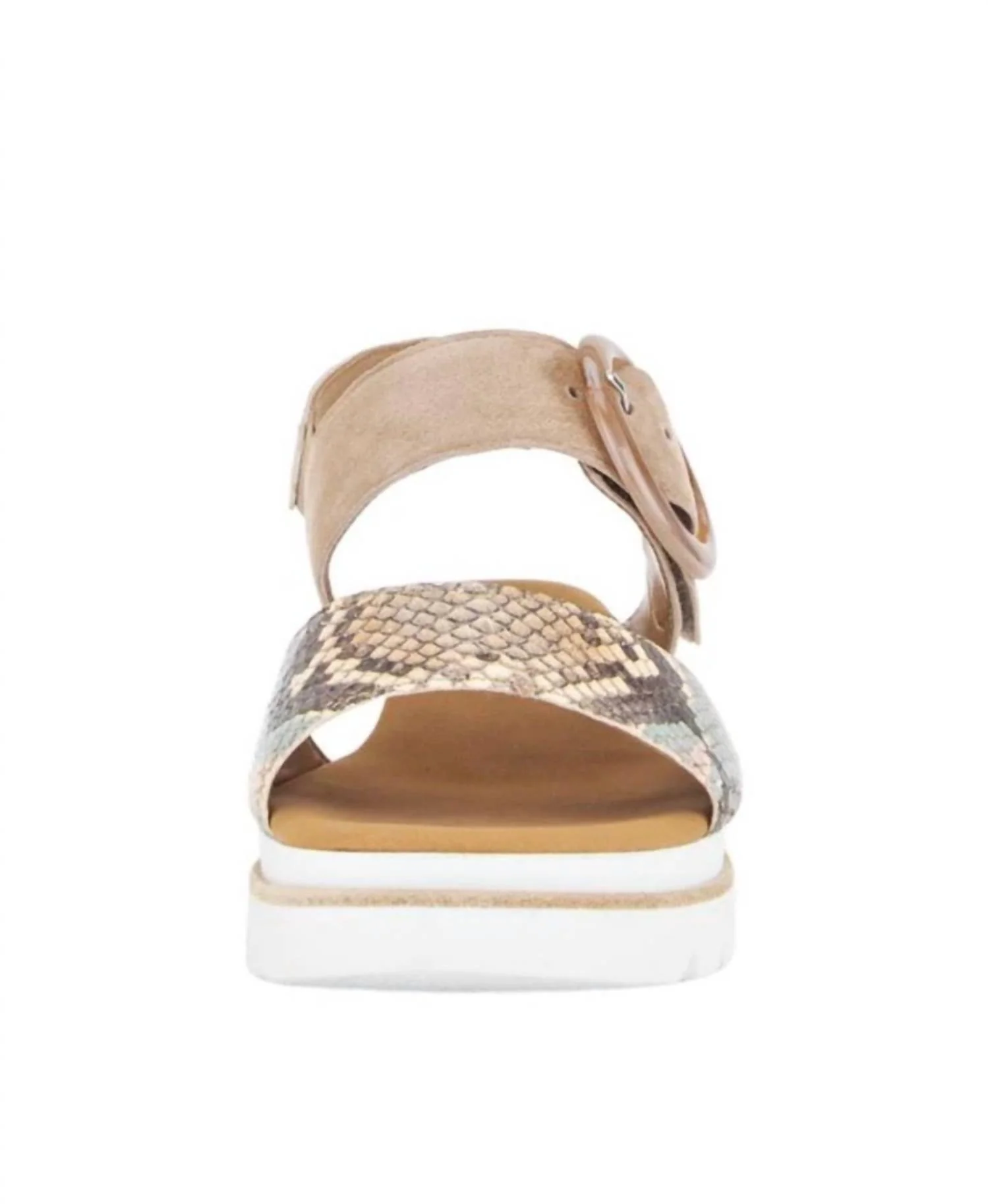 Women's Beatrix Platform Sandal In Python/sand - Image 3