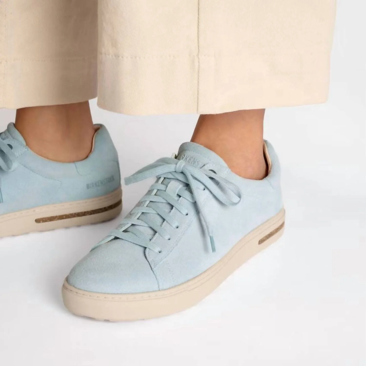 Womens Bend Suede- Baby Blue (Narrow) - Image 2