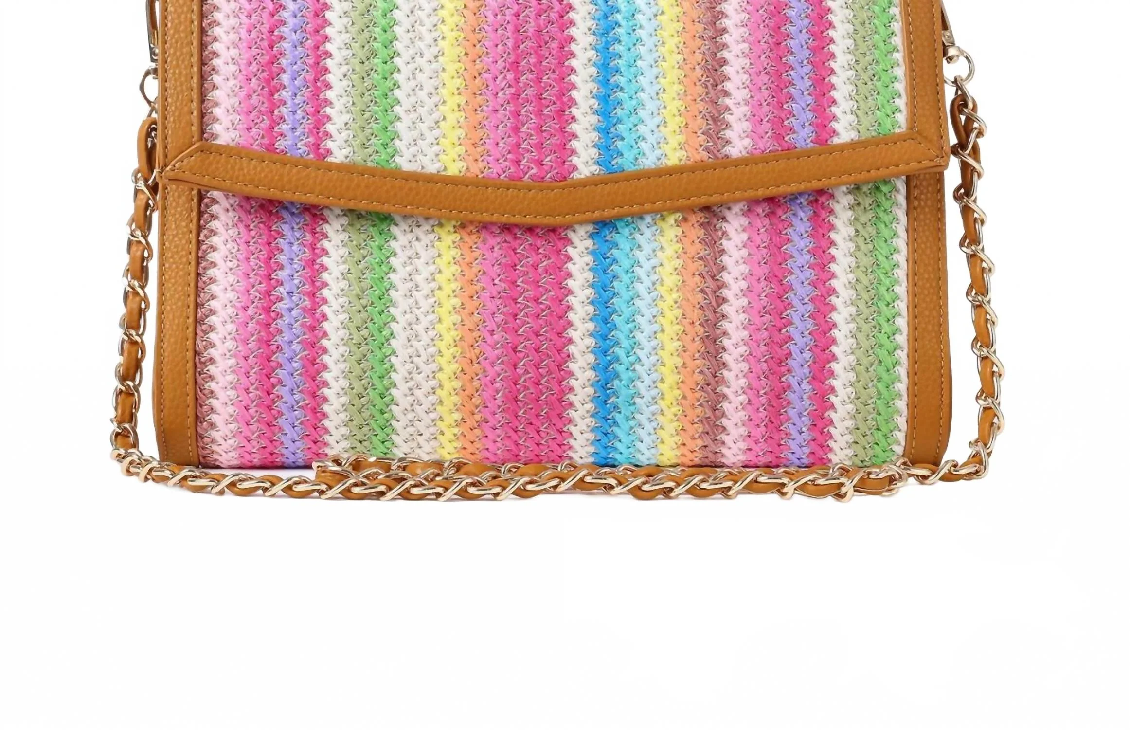 Women's Beth Raffia Clutch Bag In Multi Color