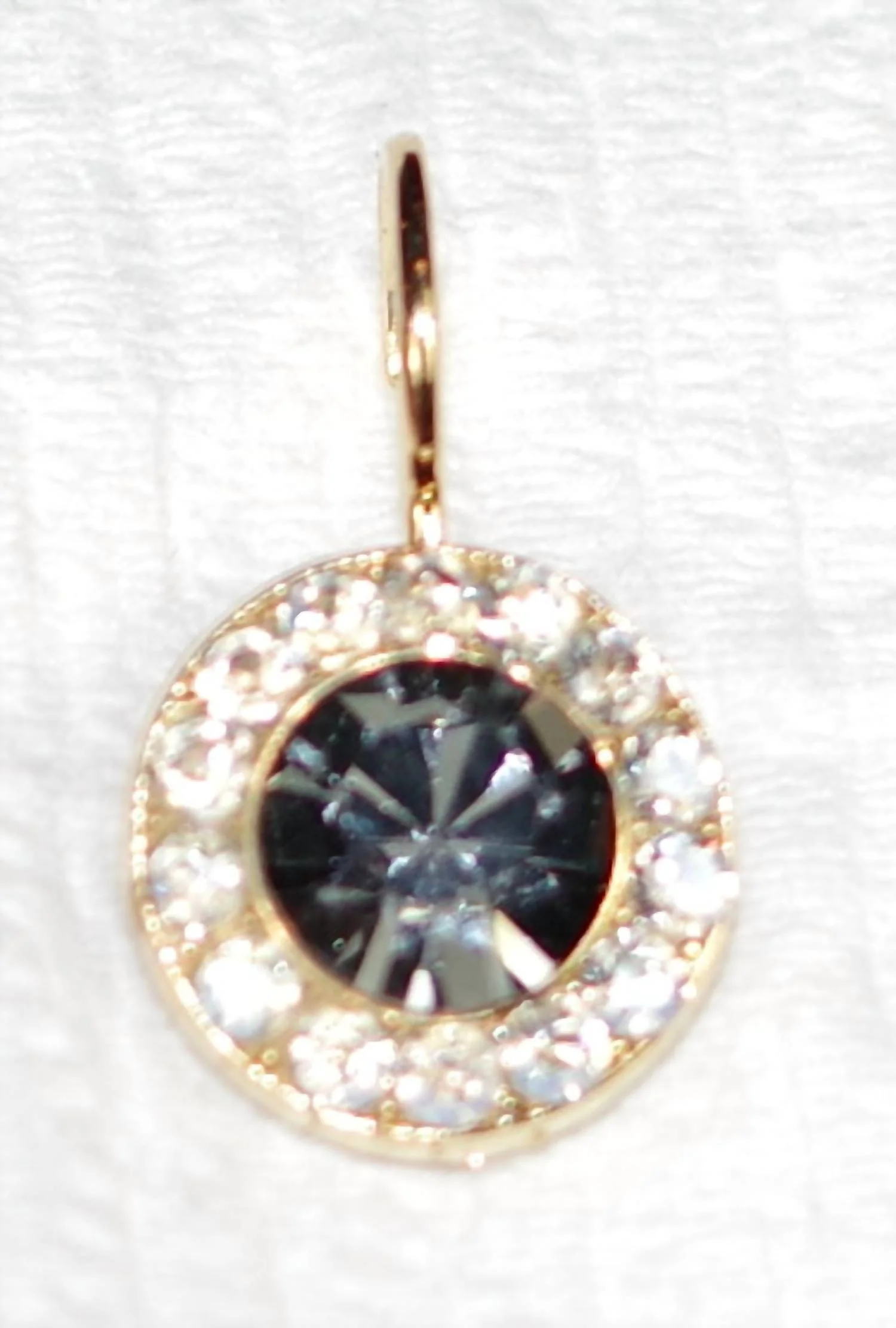 Women's Black Orchid Earrings In Clear/ Grey - Image 2