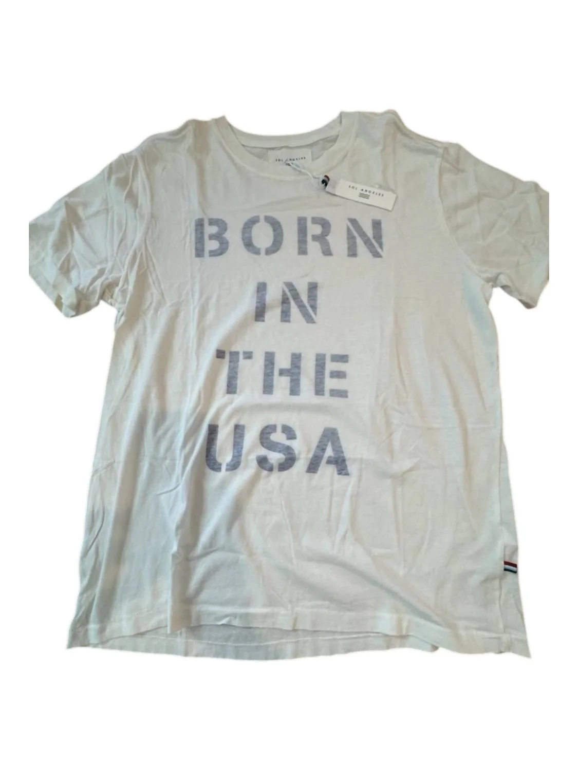Women's Born In Usa Tee In White