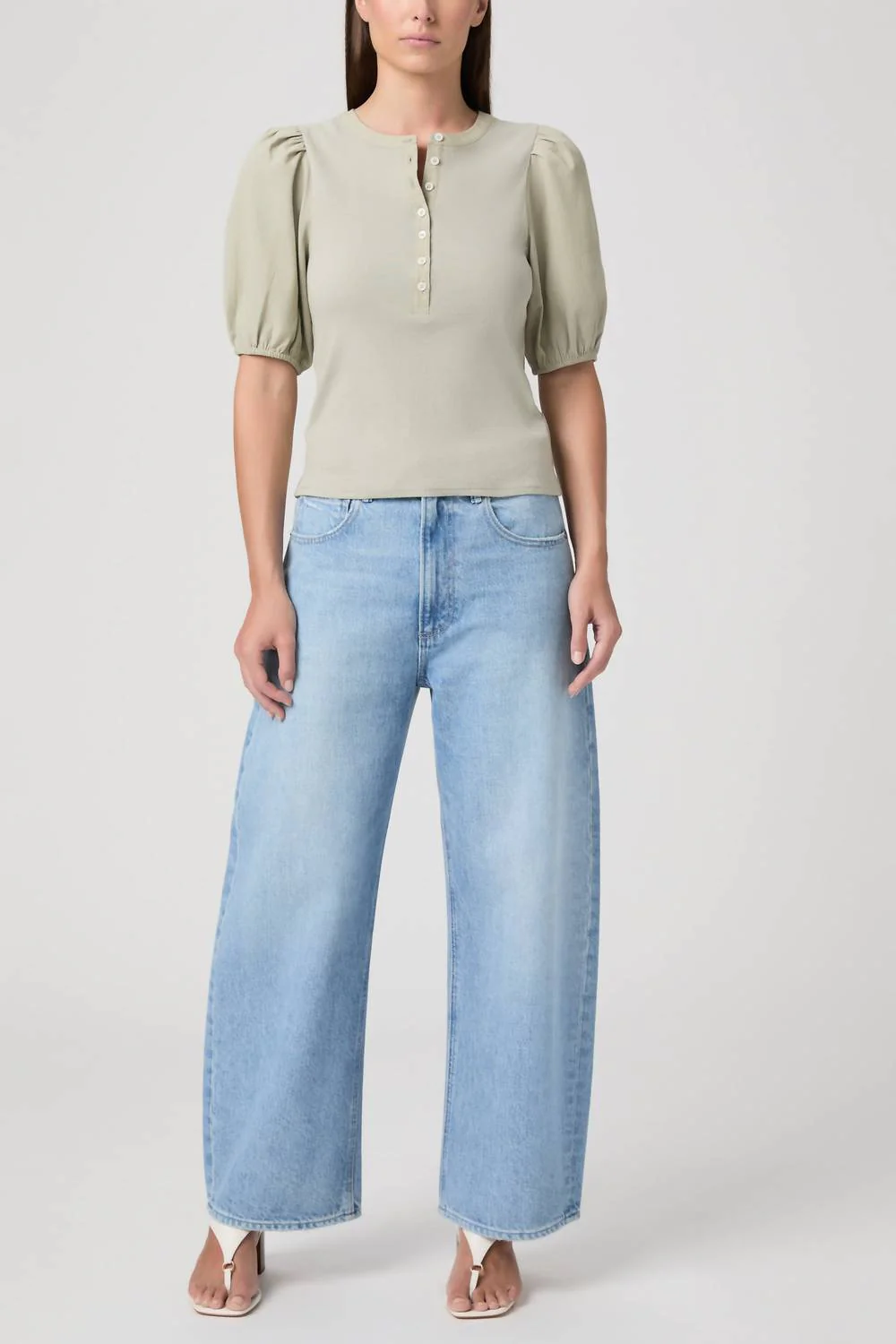 Women's Brandy Top In Sea Mist - Image 3