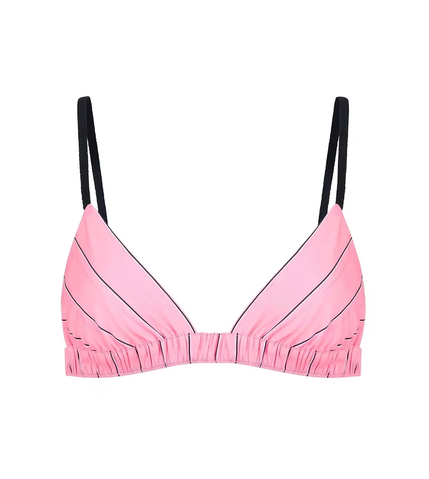 Women's Breakers Stripe Triangle Bralette In Pink