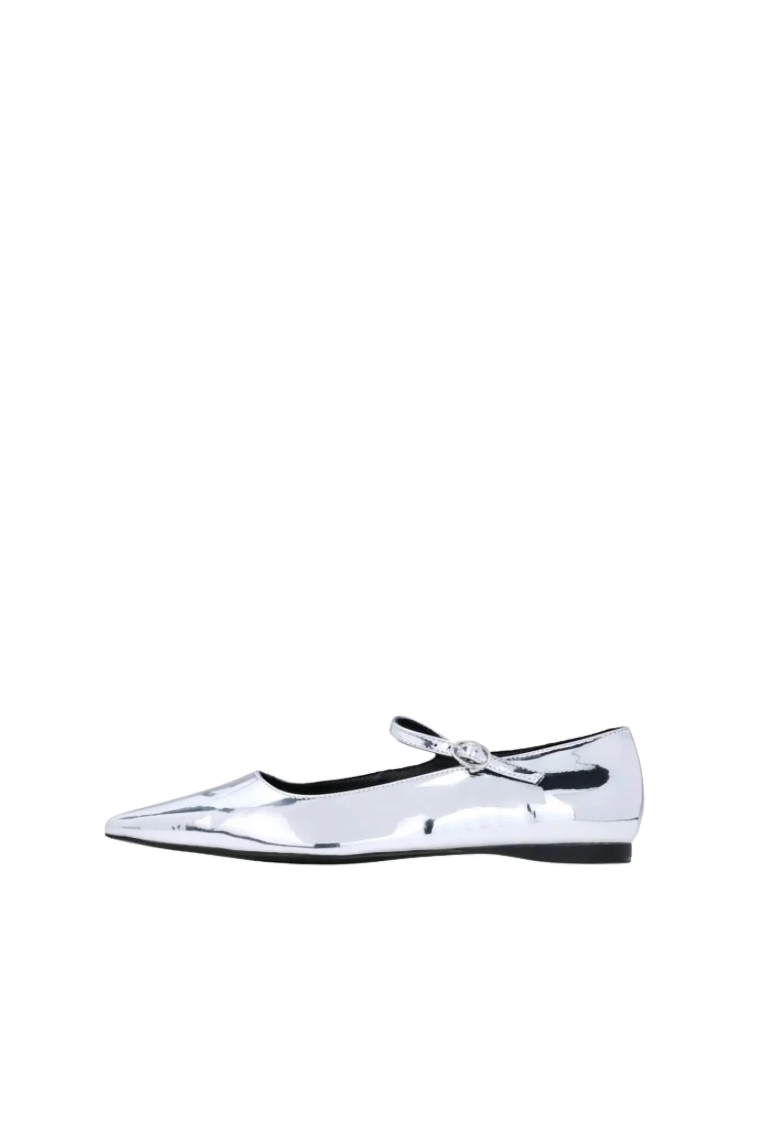 Women's Camille Mary Jane Flat In Silver
