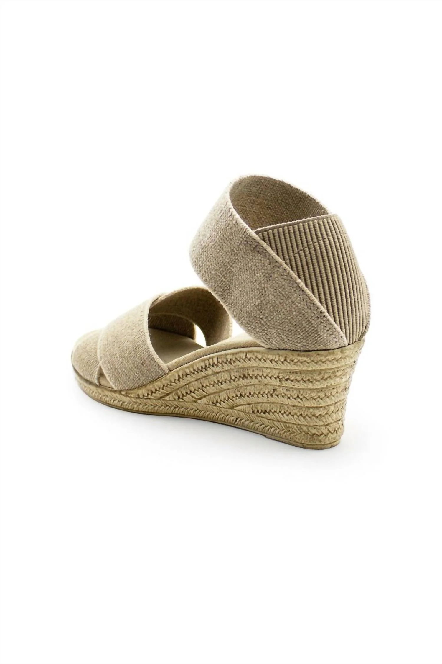 Women's Cannon Mid Wedge Sandal In Linen - Image 2