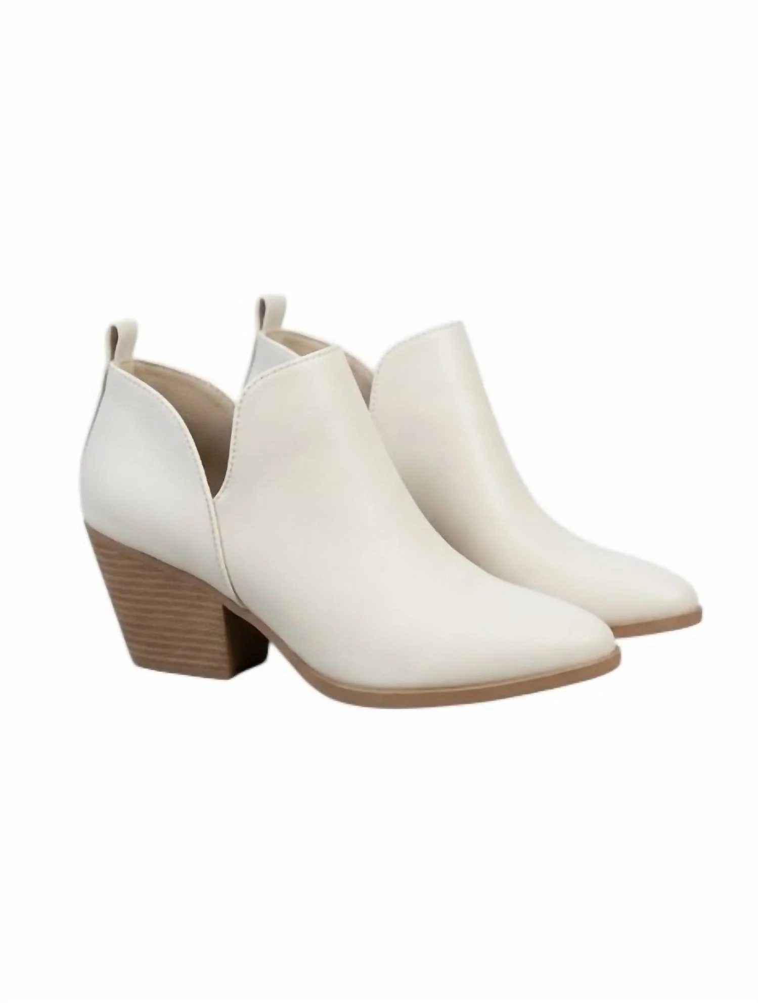 Women's Casual Booties In Off White