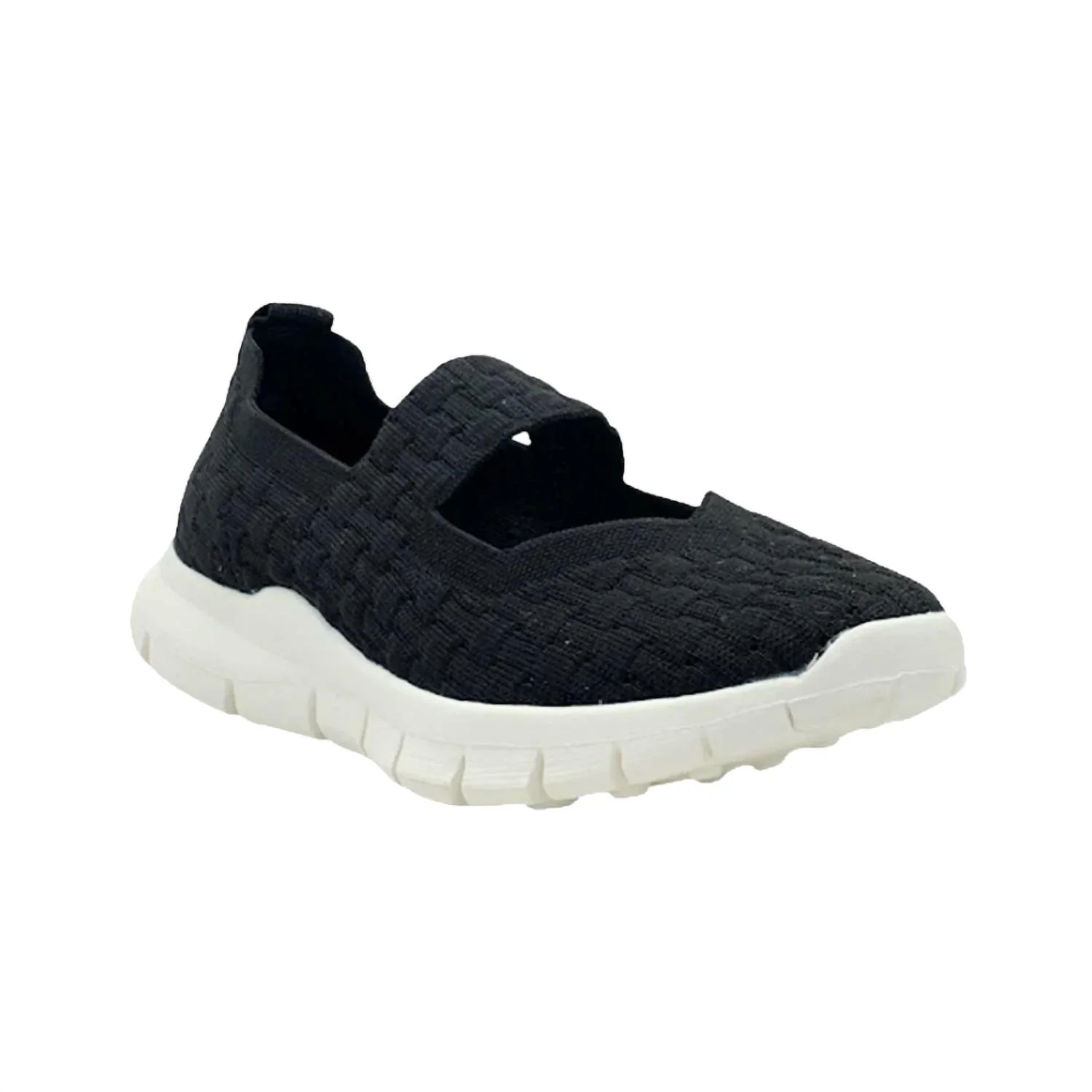 Women's Charm Weave Slip On In Black/black Cream - Image 2