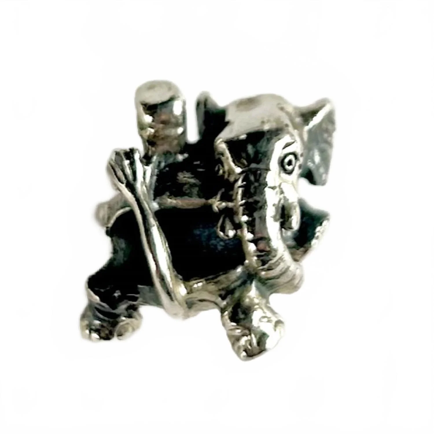 Women's Circus Elephant Bead In Silver - Image 2