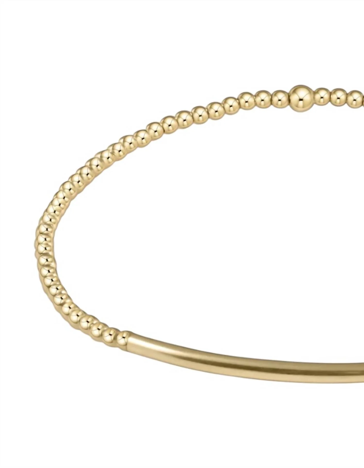 Women's Classic Bead Bracelet In Bliss Bar Gold - Image 2