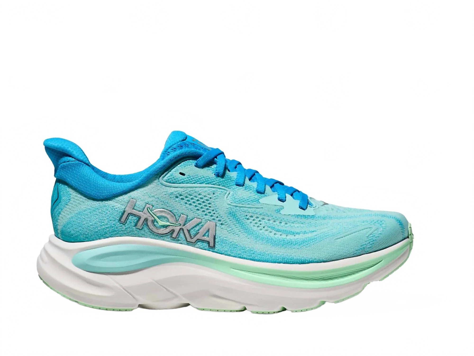 Women's Clifton 10 Running Shoes In Skyward Blue / Cielo Blue - Image 2
