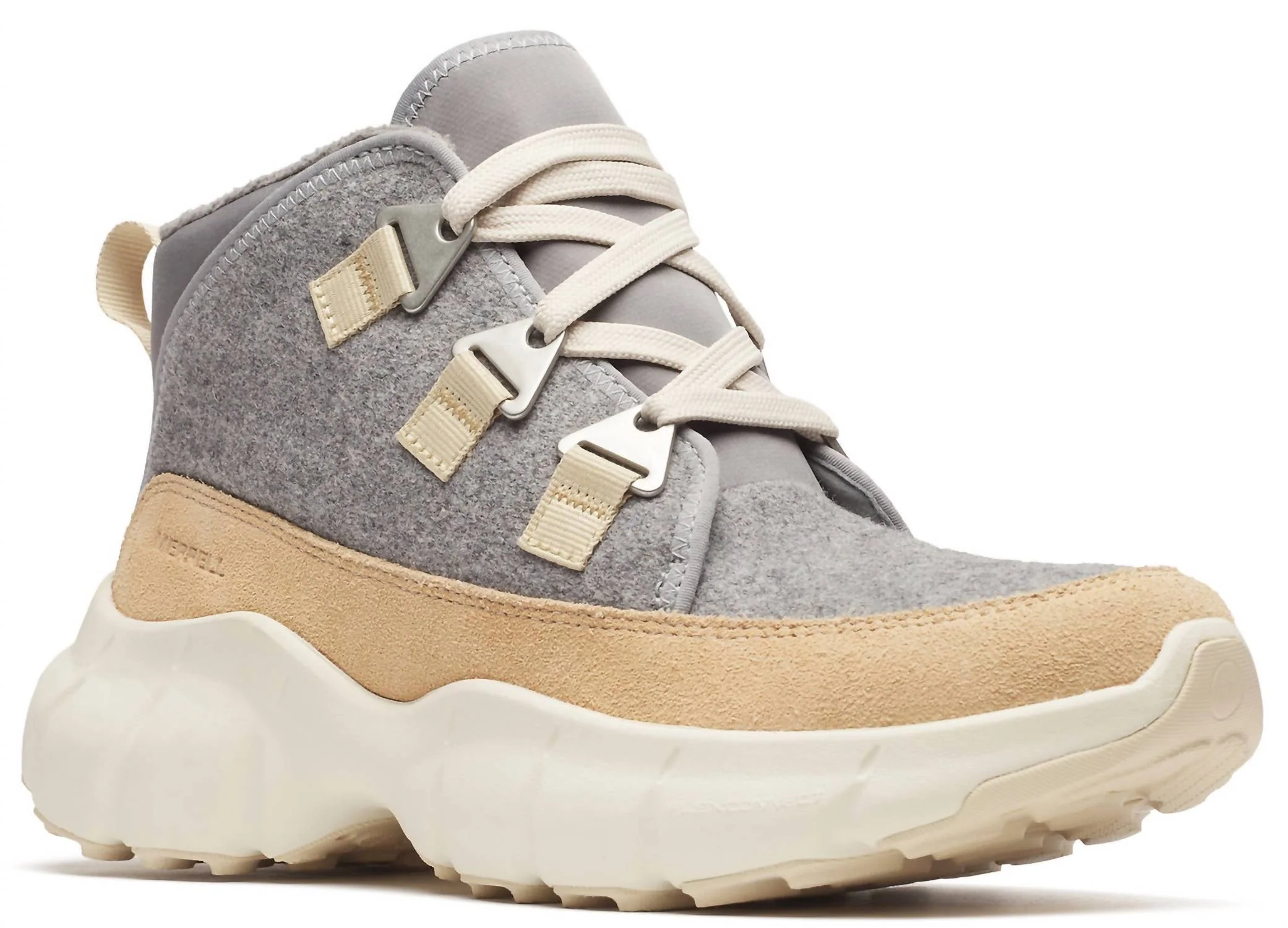 Women's Clover Mid Wool Waterproof Shoe In Latte