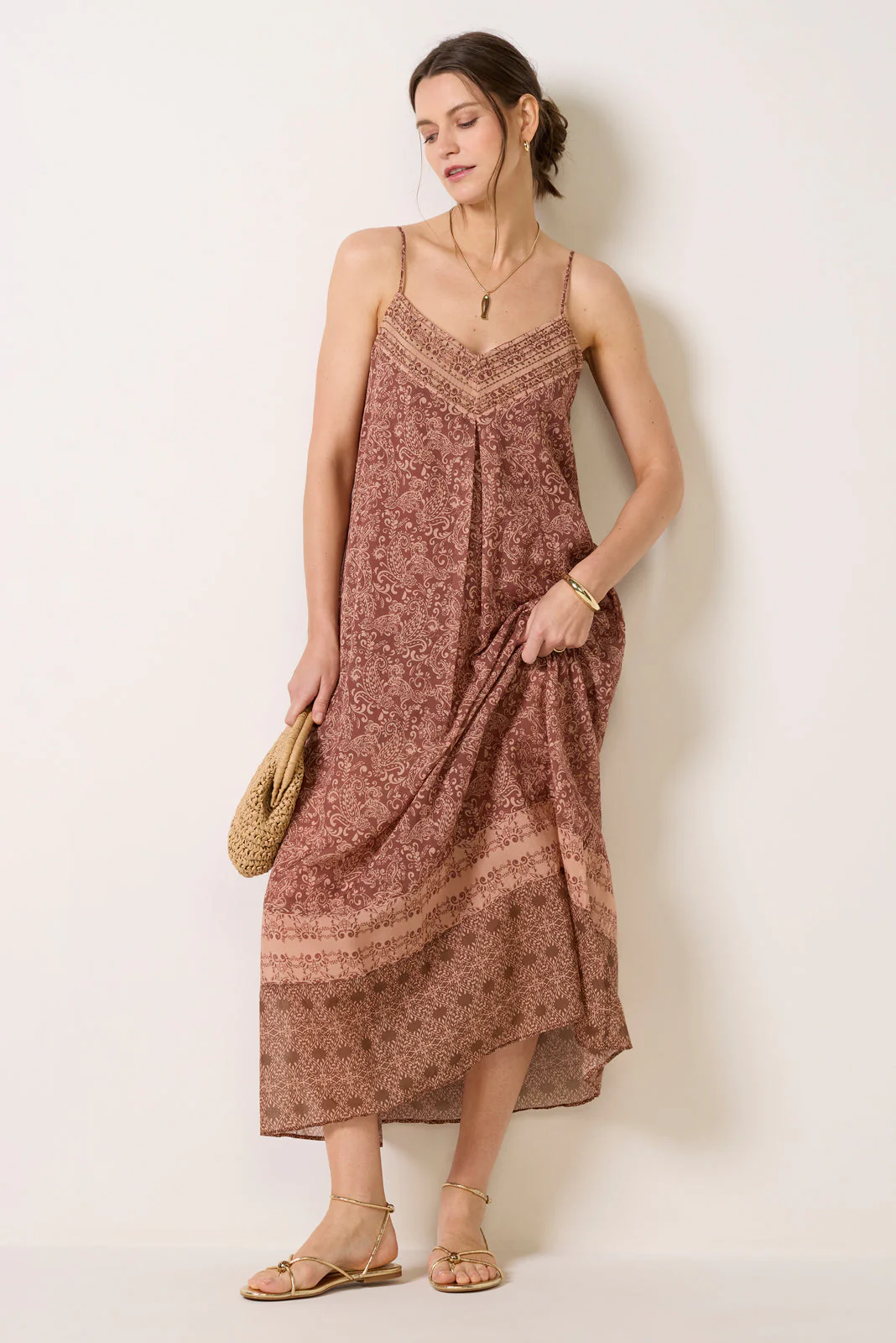 Women's Coastal V Neck Dress - Image 4