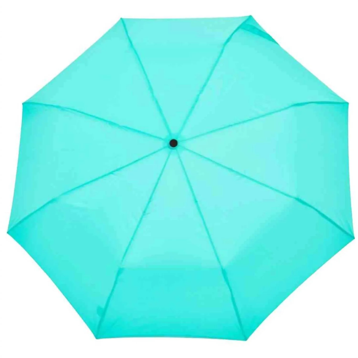 Women's Compact Eco-Friendly Wind Resistant Umbrella In Mint - Image 3