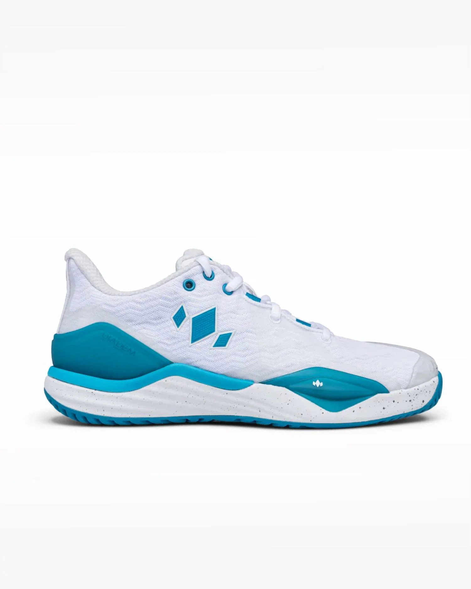 Women's Court Burst Pickleball Shoes In White/blue/grey