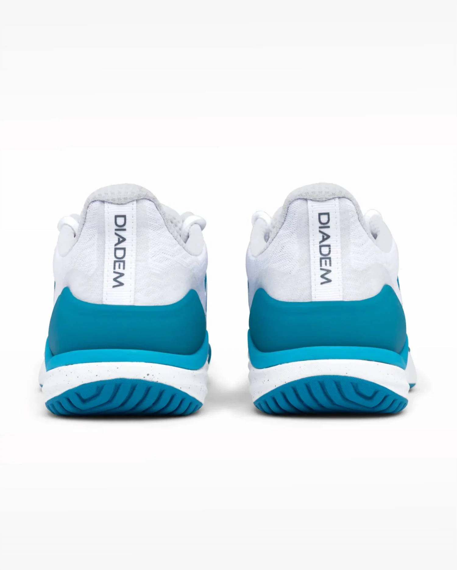 Women's Court Burst Pickleball Shoes In White/blue/grey - Image 4