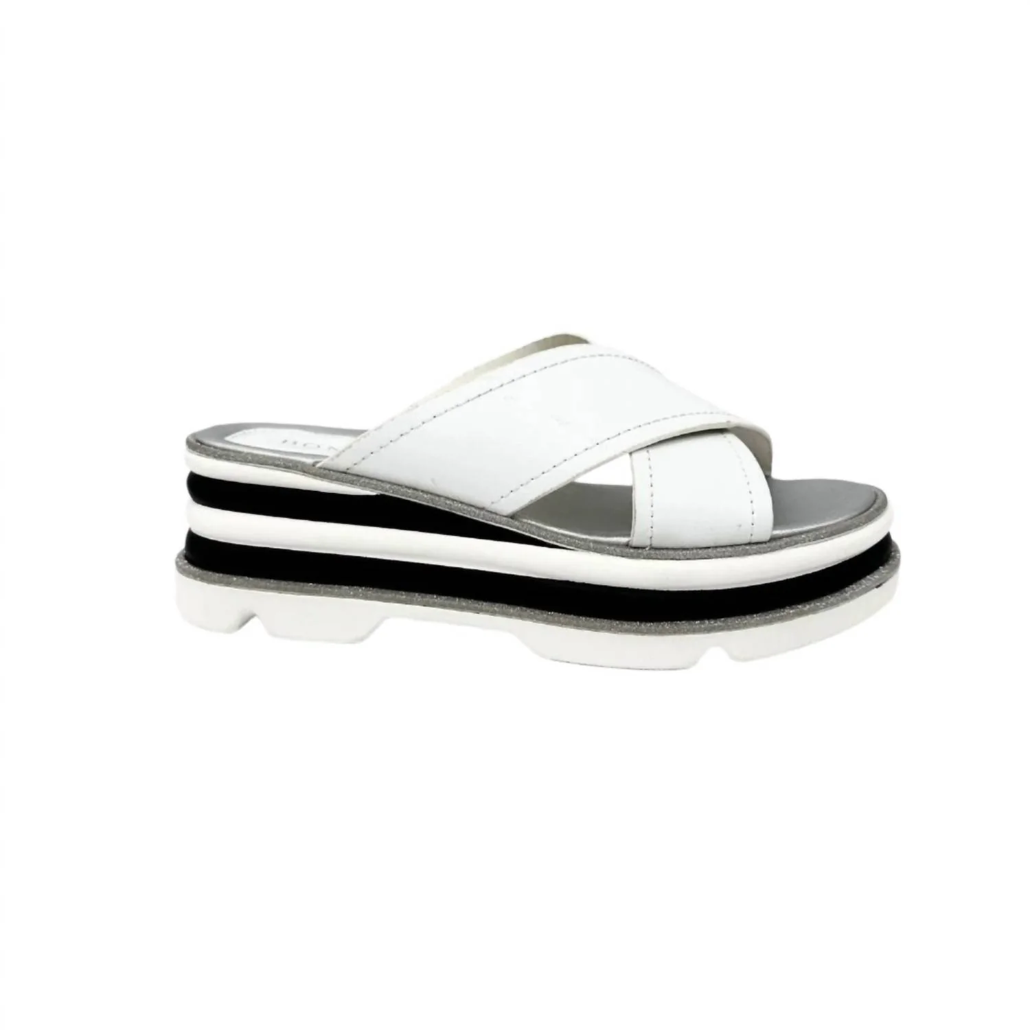 Women's Cross Strap Sandals In White