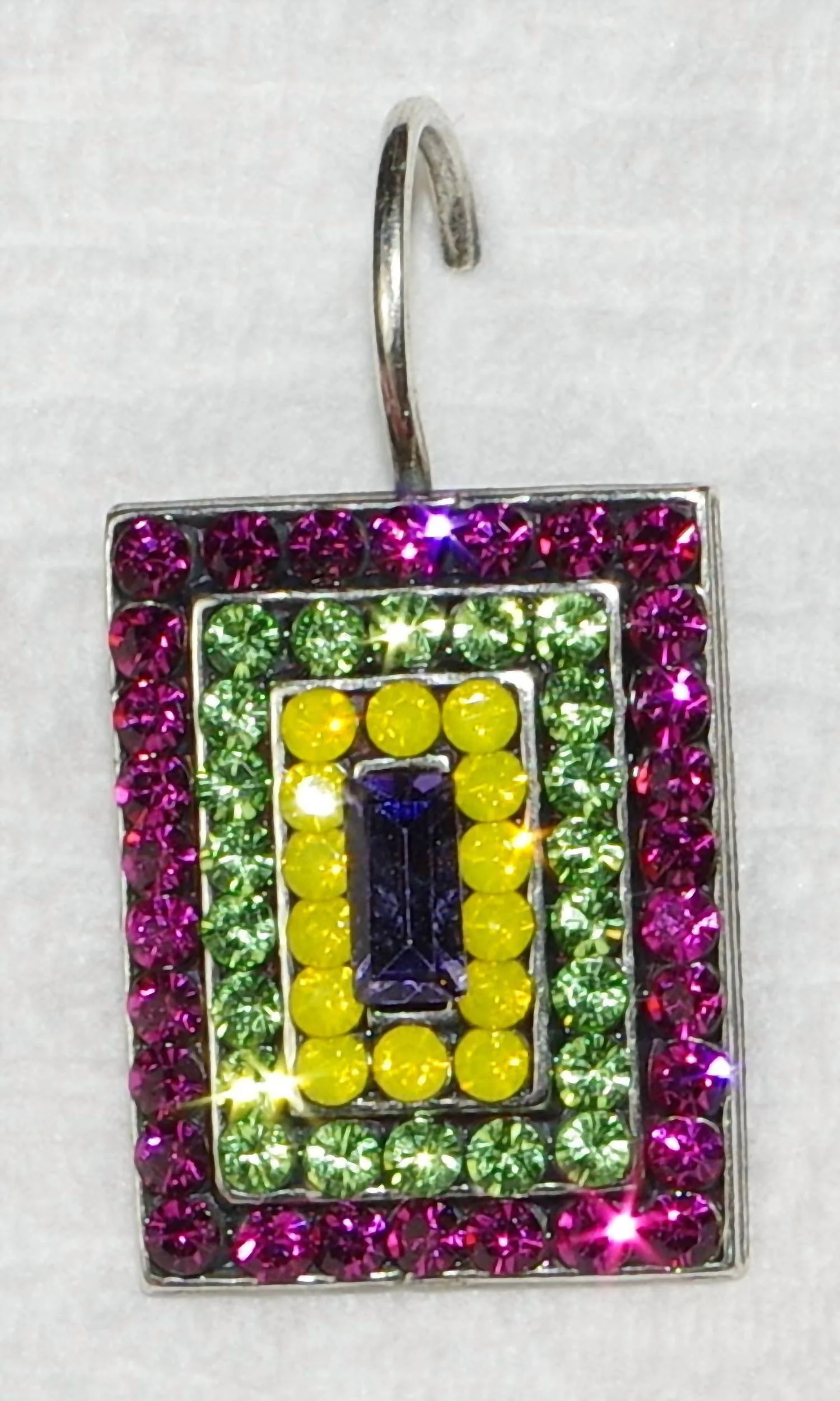 Women's Cuba Geo Earrings In Blue / Pink/ Green/ Yellow - Image 2