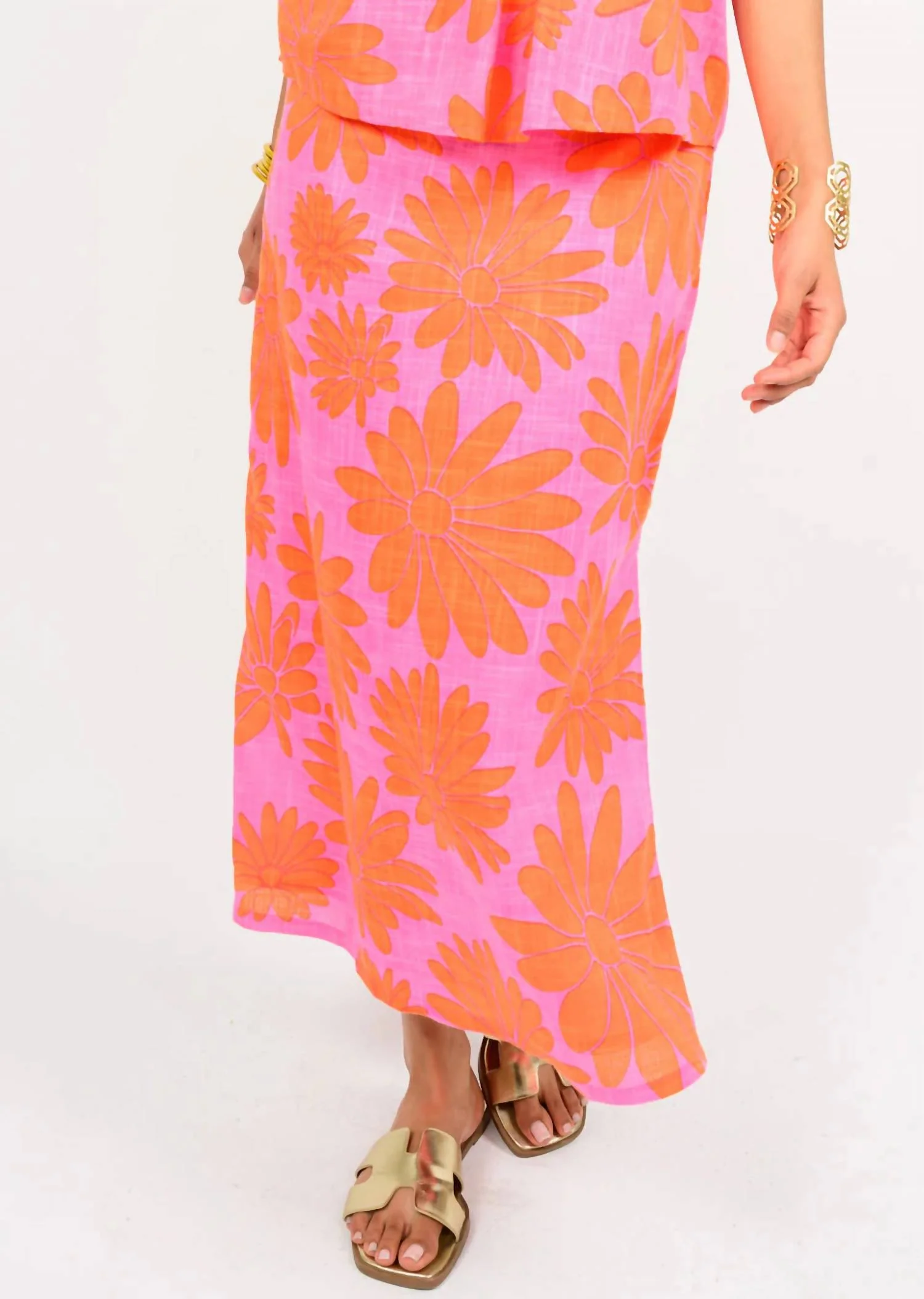 Women's Daisy Skirt In Mango - Image 2