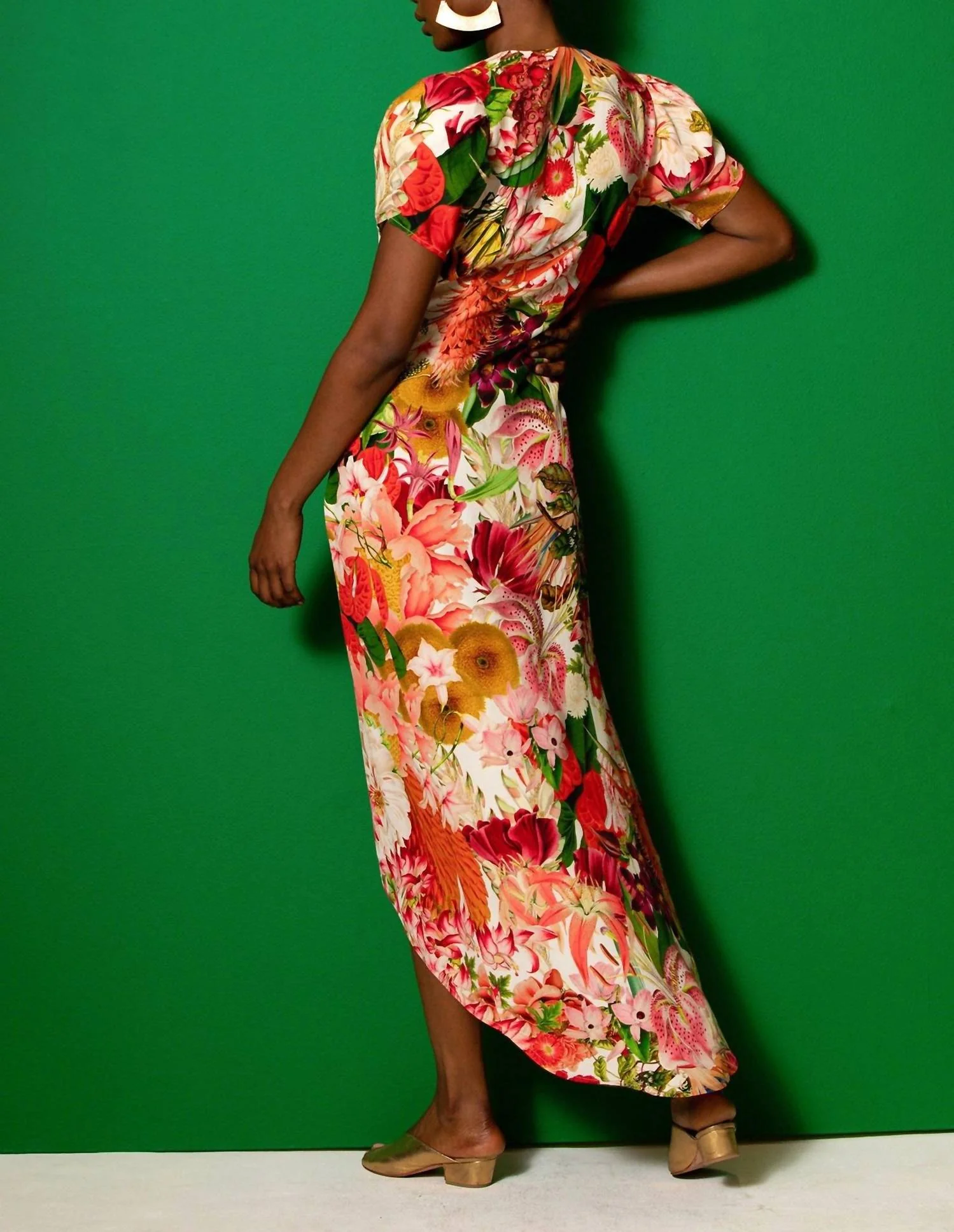 Women's Dana Dress In Jardin - Image 2