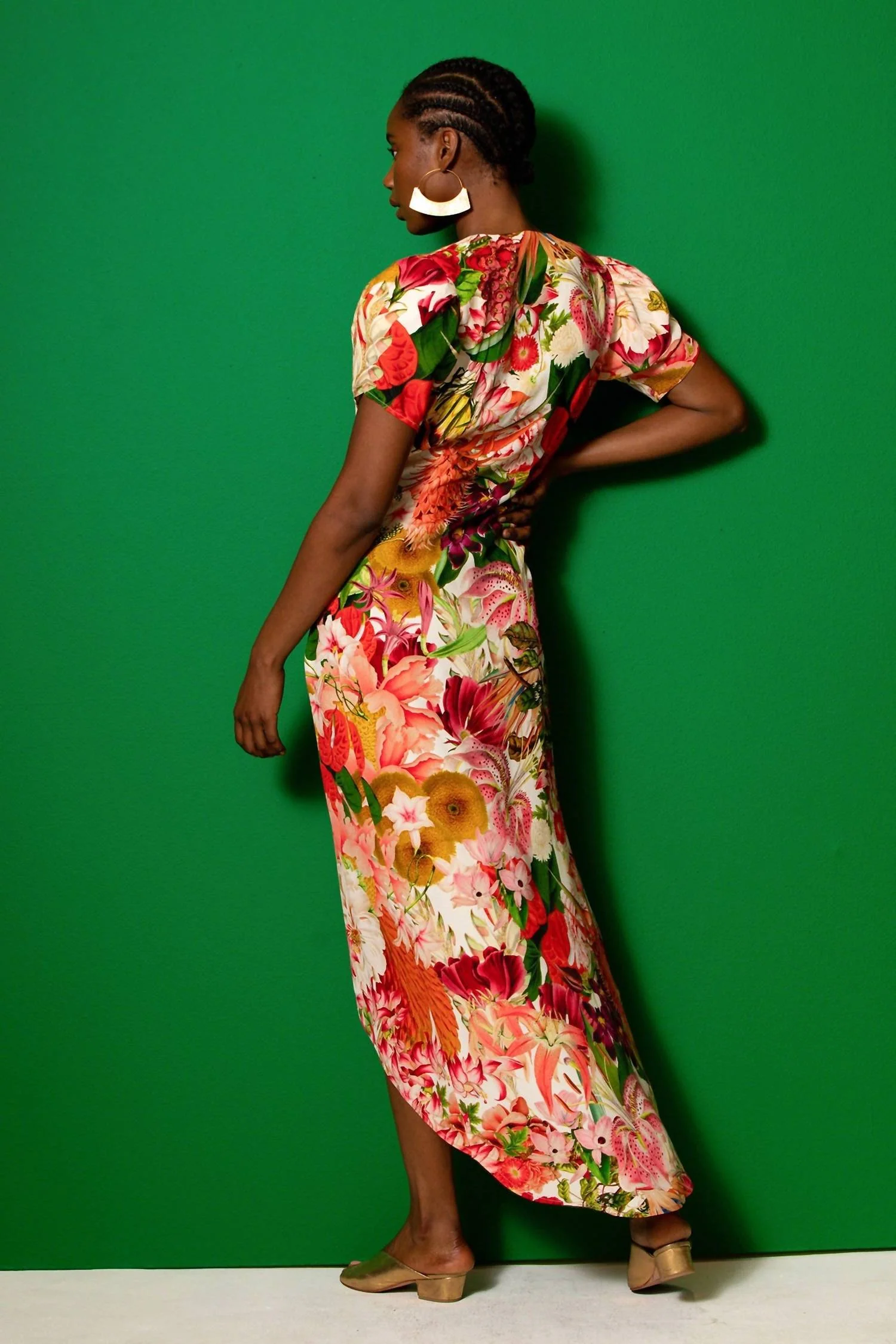 Women's Dana Dress In Jardin - Image 3