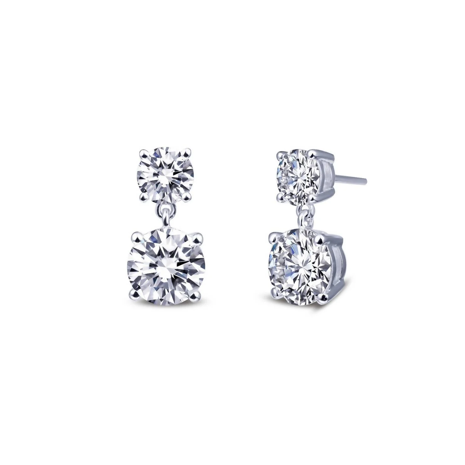 Women's Dangle Stud Earrings In Silver