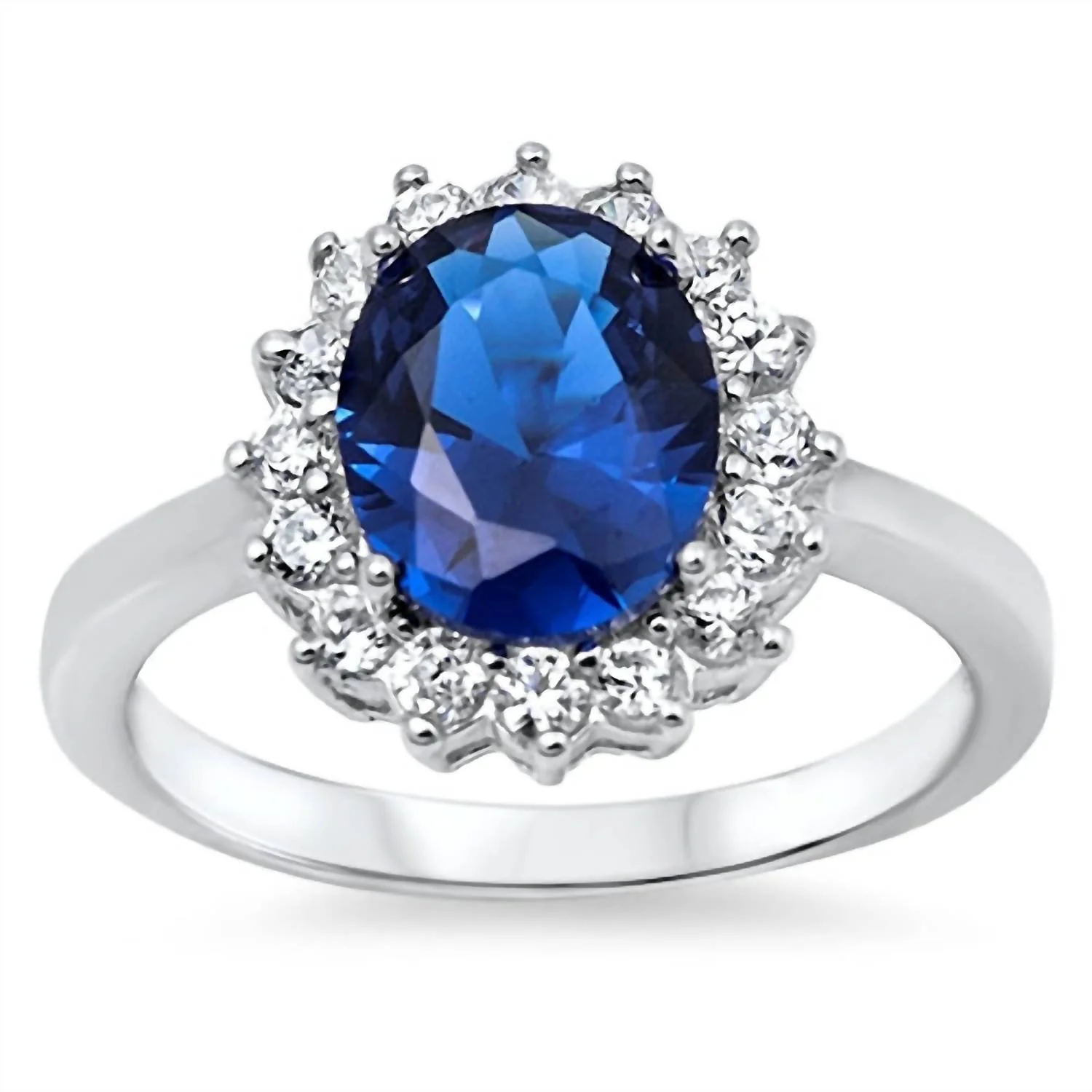 Women's Diana Statement Ring In Blue And Silver
